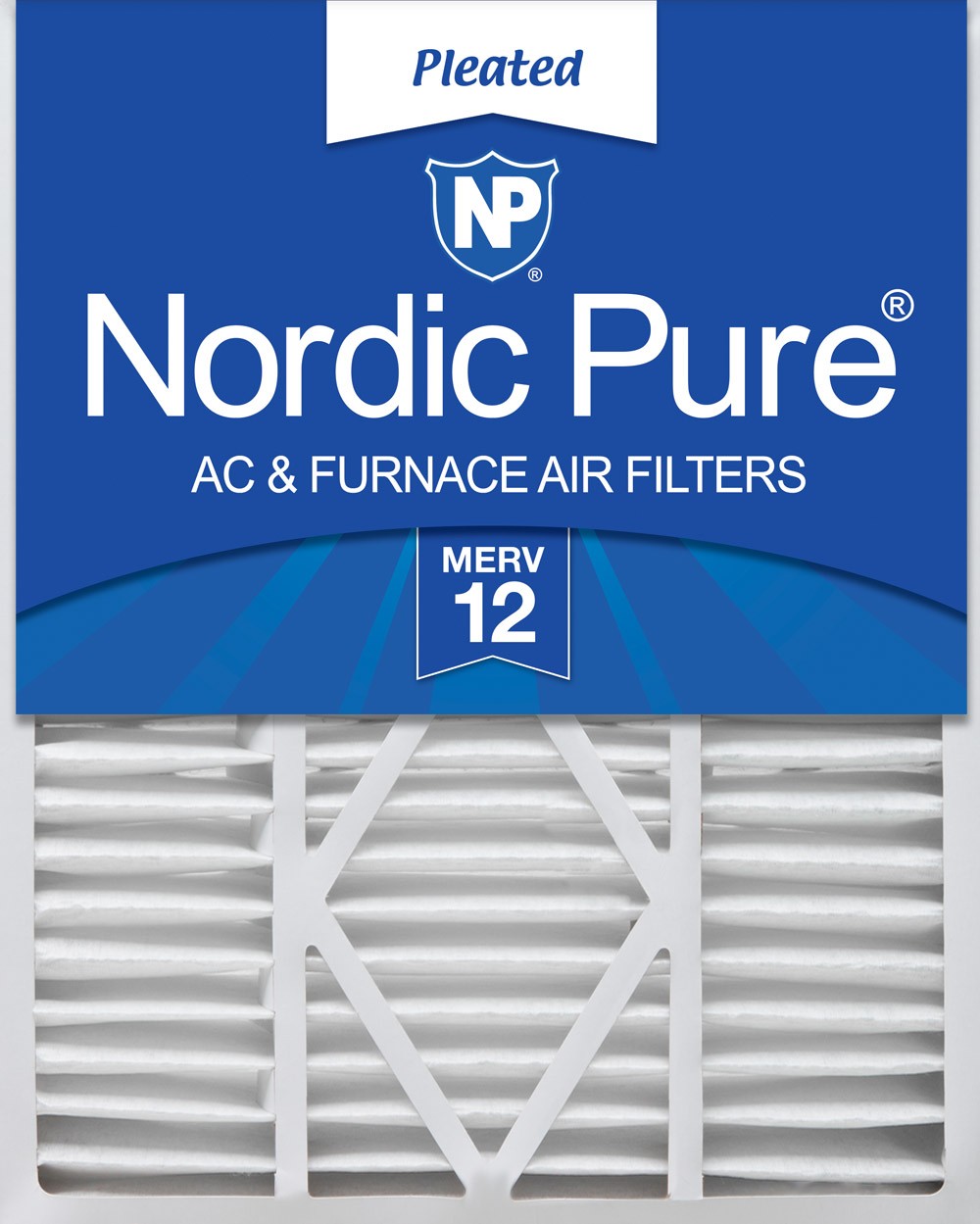 20x25x5 1/4 (5.25) Goodman/Carrier/Amana Replacement MERV 12 Air Filter 1 Pack
