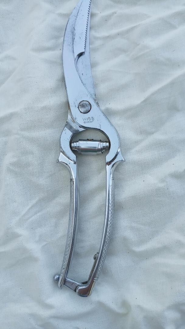 Wiss Germany #1309 Chrome Poultry Shears with Toggle Lock 9"