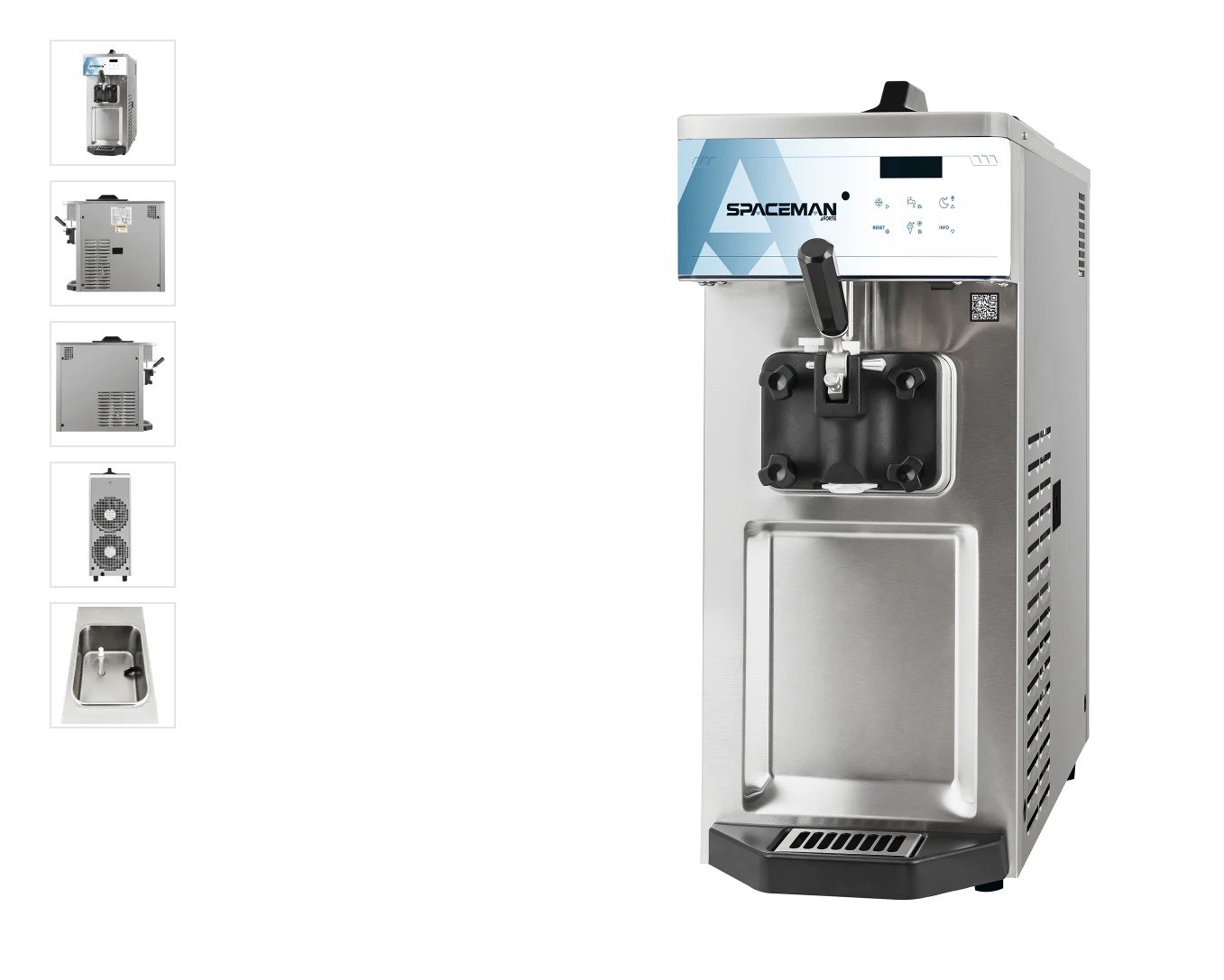 Spaceman 6210-C Soft Serve Ice Cream Machine Countertop Stainless Steel 1 Hopper