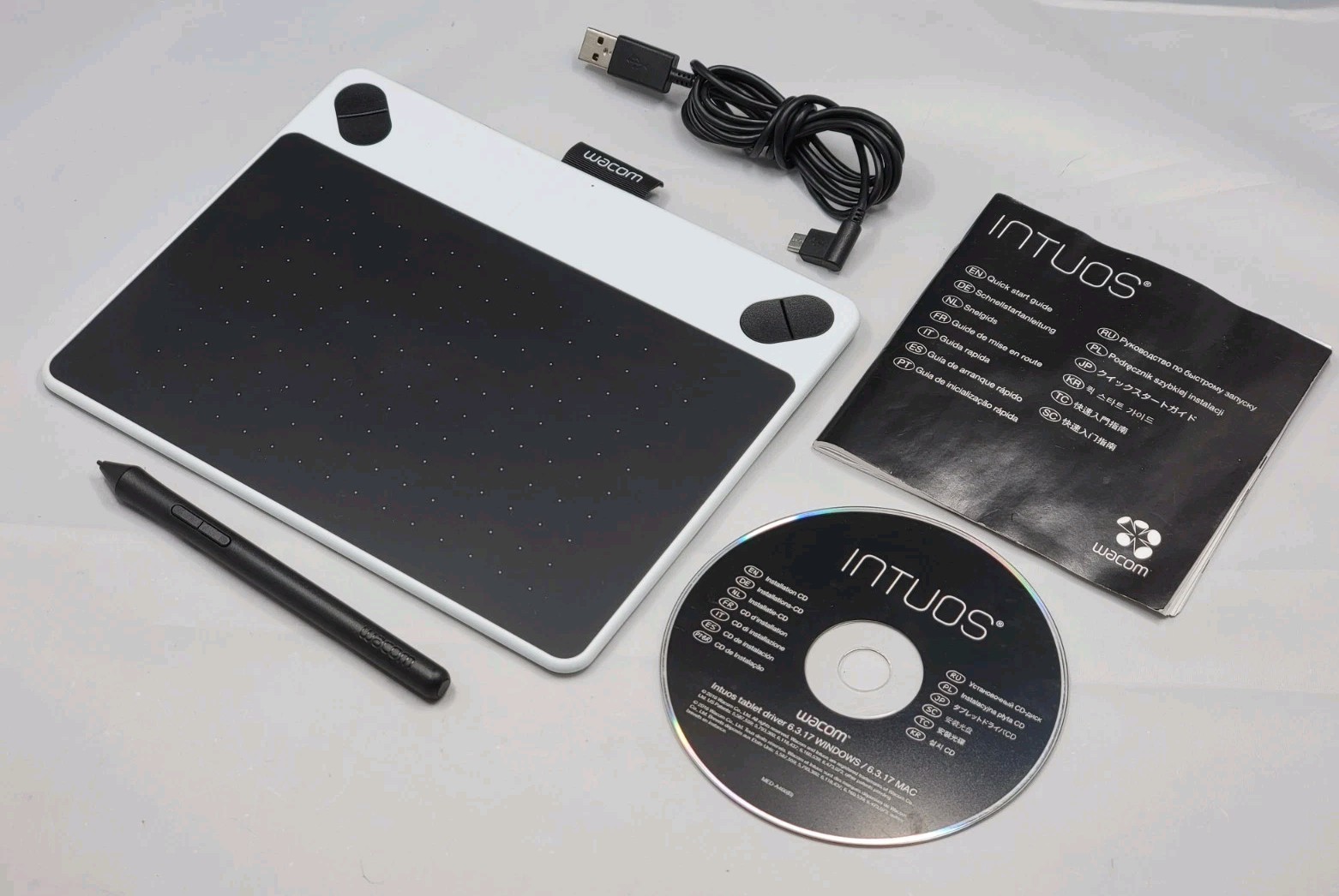 Wacom Intuos Draw CTL490 Digital Drawing and Graphics Tablet - White