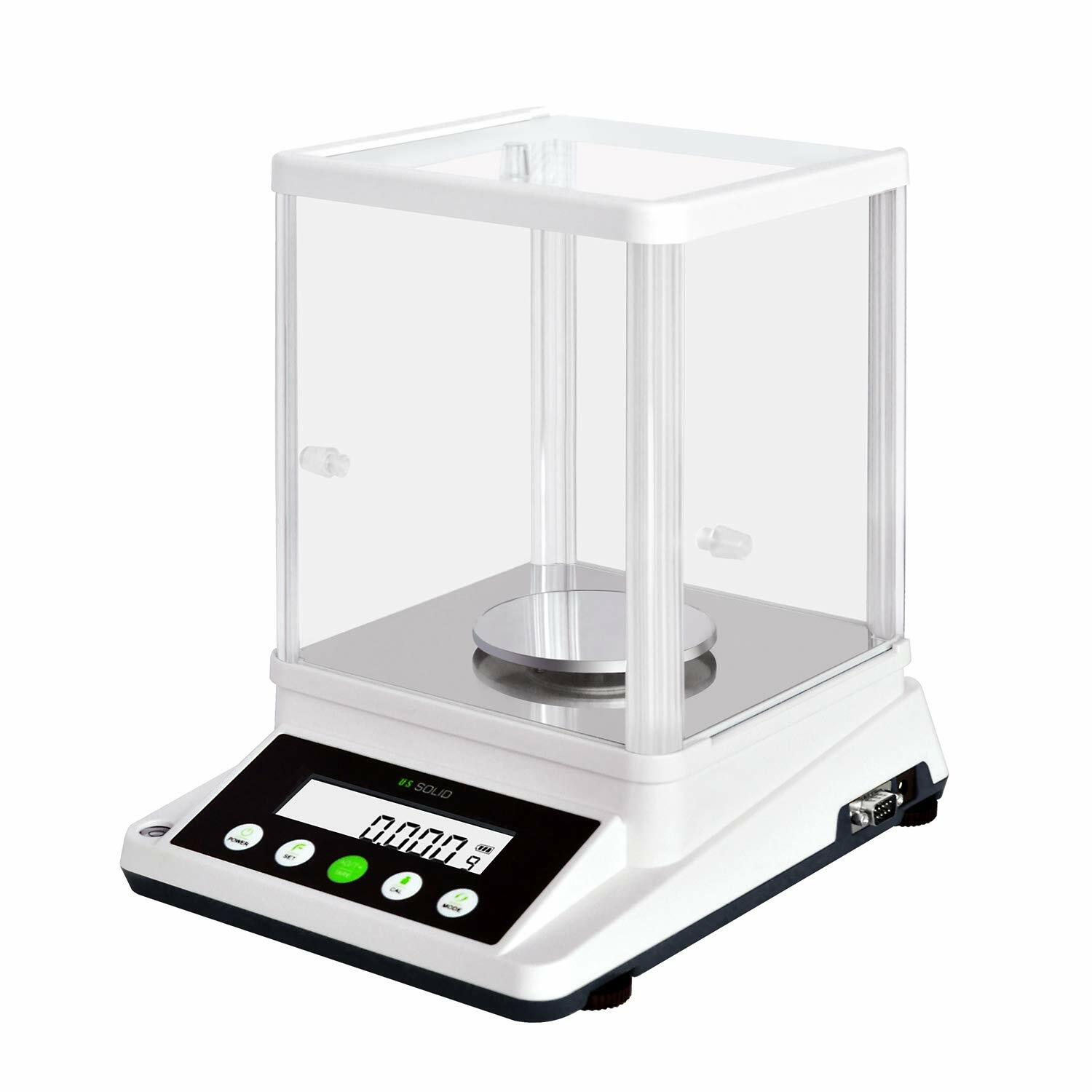 110g x 0.001g Analytical Balance 1mg LCD Screen U.S. Solid