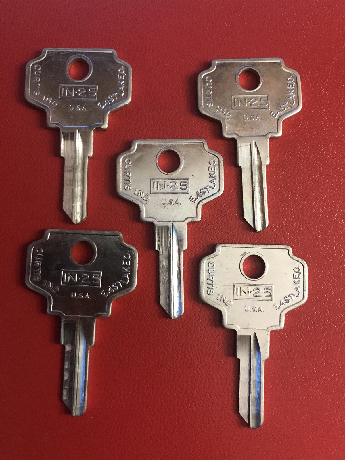 Curtis IN25 Key Blanks, Set of 5 - Locksmith                               [KB7]