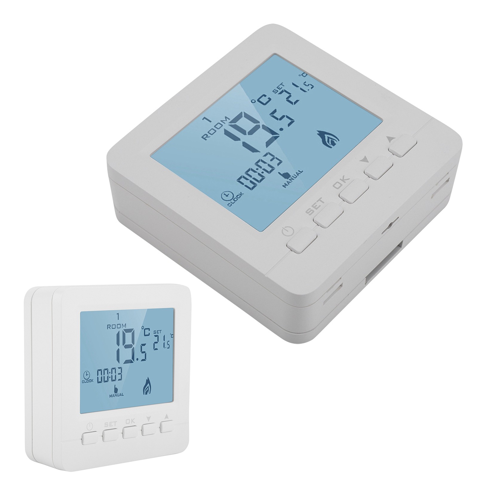 LCD Digital Thermostat With Data Memory Function For Office Spaces