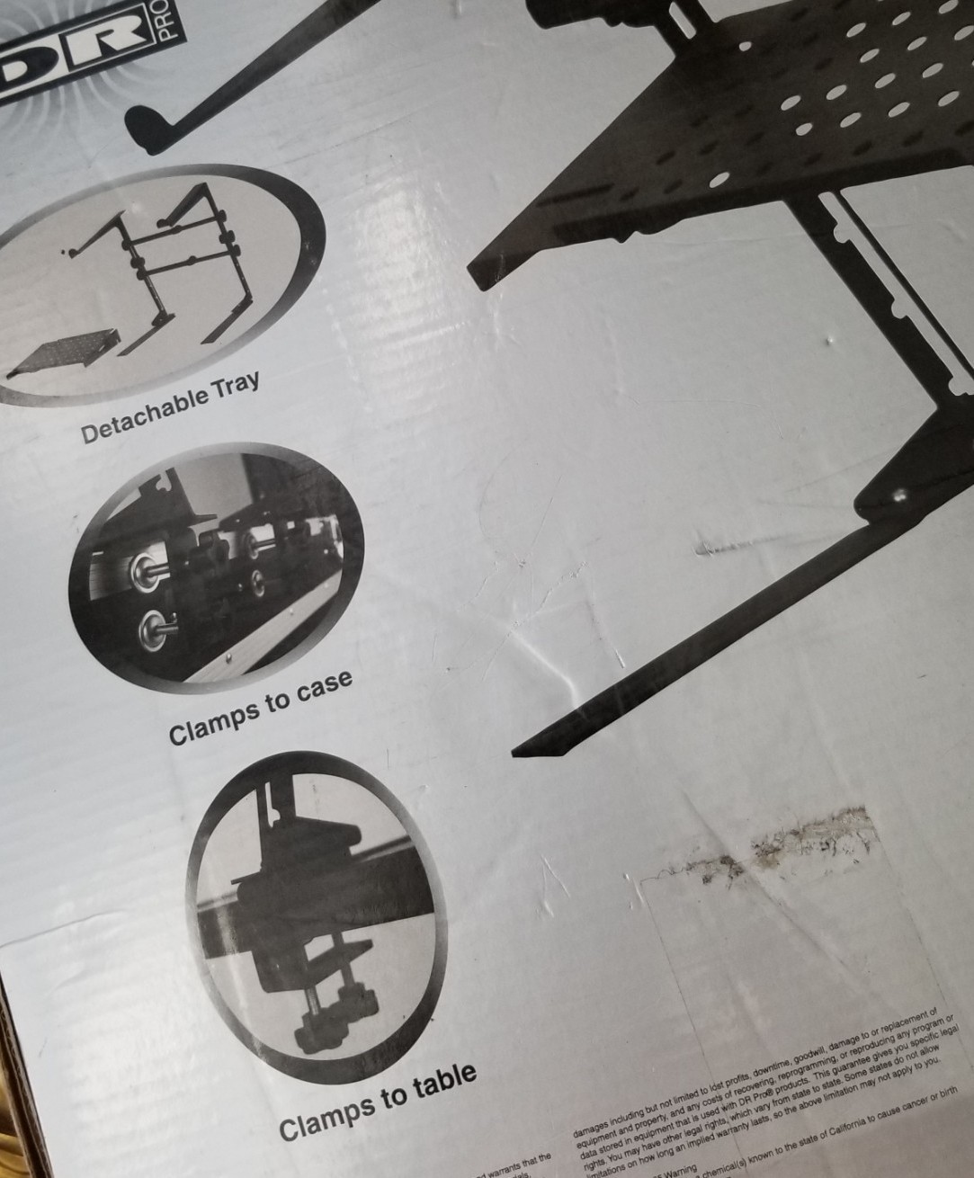 DR Pro Adjustable DJ Laptop Stand Model DRDJLS1