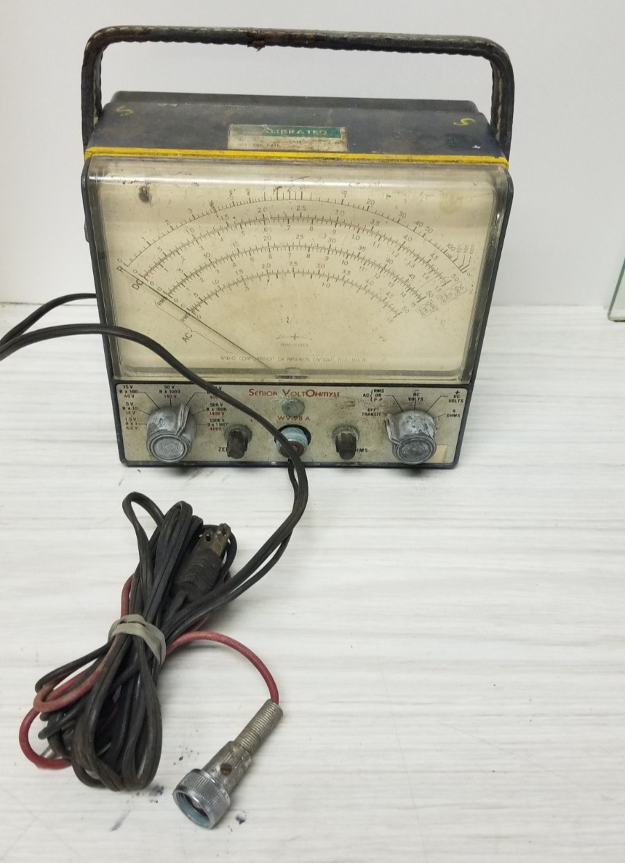 Vintage RCA Model WV-98A Senior VoltOhmyst  Untested INV#M-775