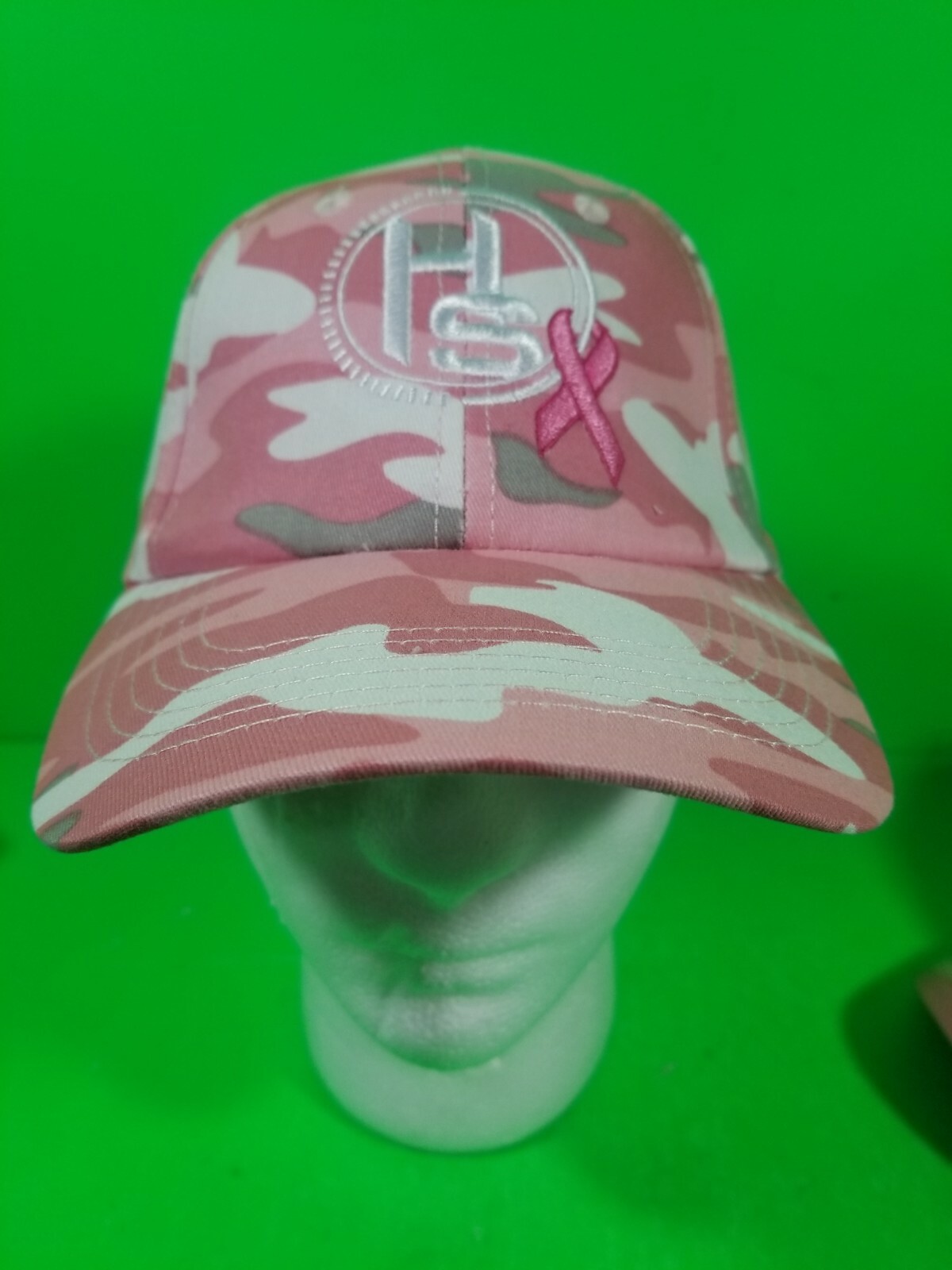 Hunters Specialties Pink Camo Hunting Hat Cap Pink Breast Cancer Ribbon NEW (H8)