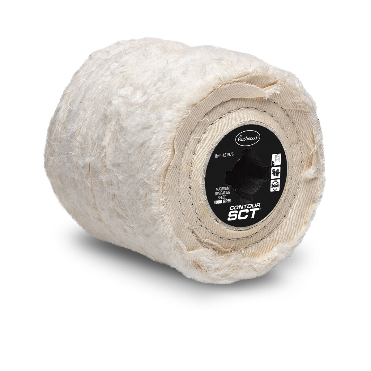Eastwood CONTOUR SCT Spiral Sewn Buff Cloth Drum Plastic Hub For Metal Finishing