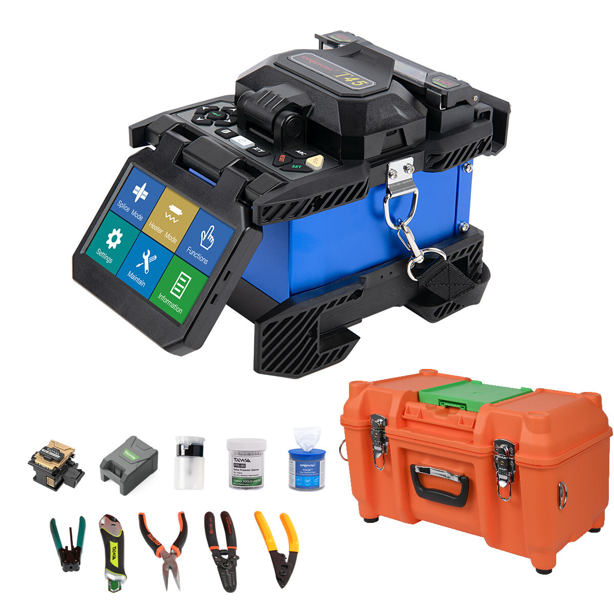 Touch Scree Orientek T45 Fiber Optic Fuson Splicer 7S Splice+0.01dB Loss Splicer