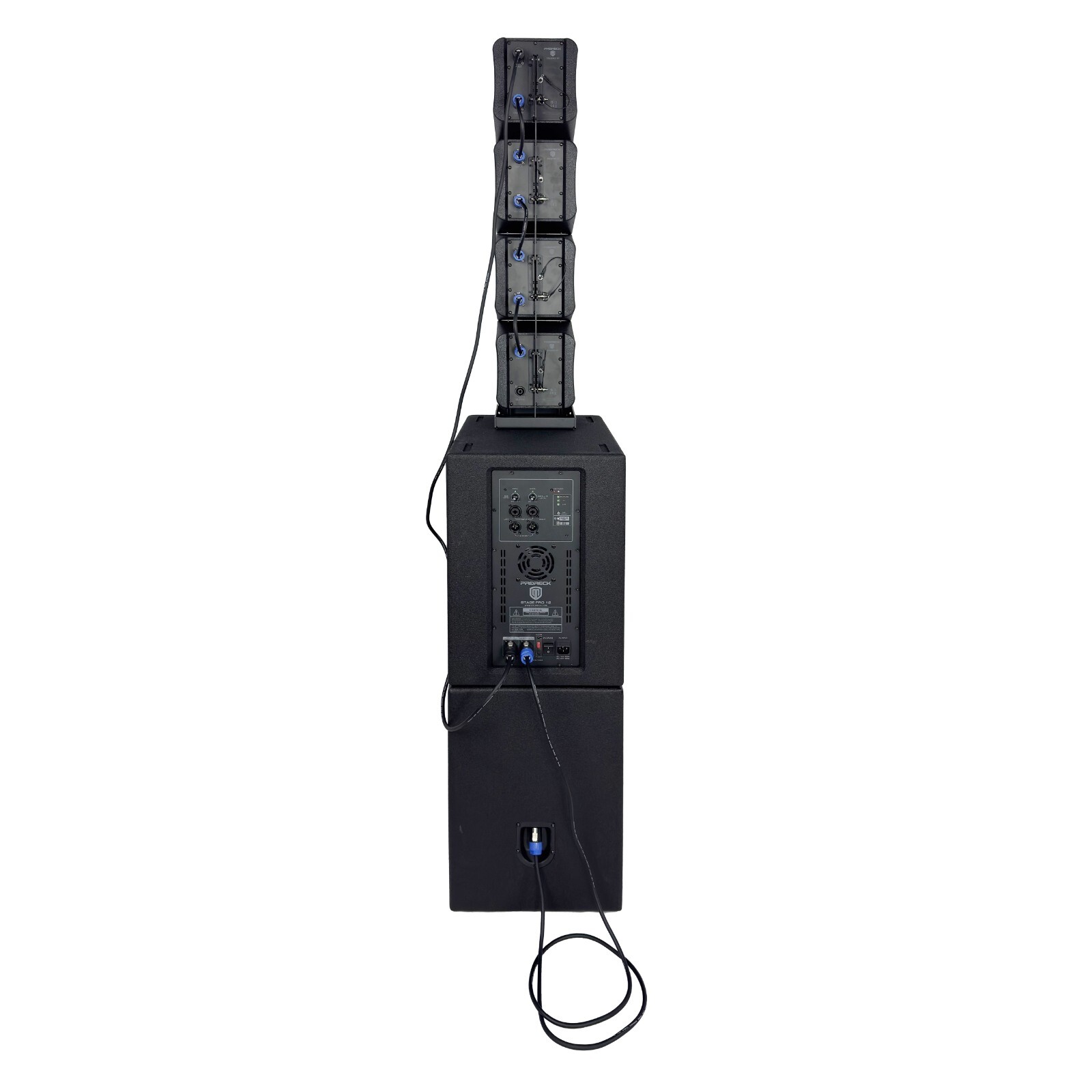 proreck Stage 12 Pro PA Line Arrays Speaker System Dual 12" Subs Bluetooth
