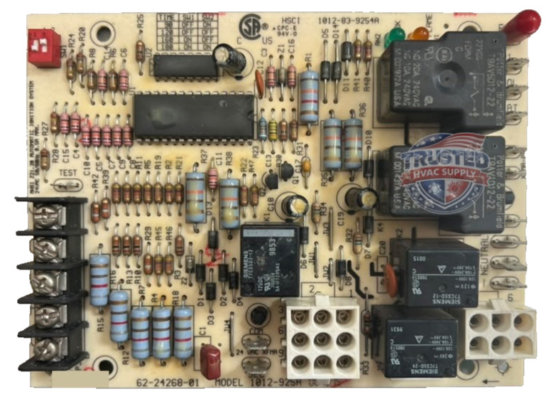 62-24268-01 GUARANTEED w/ NEW MOUNTING PEGS Furnace Control Board 1012-925A