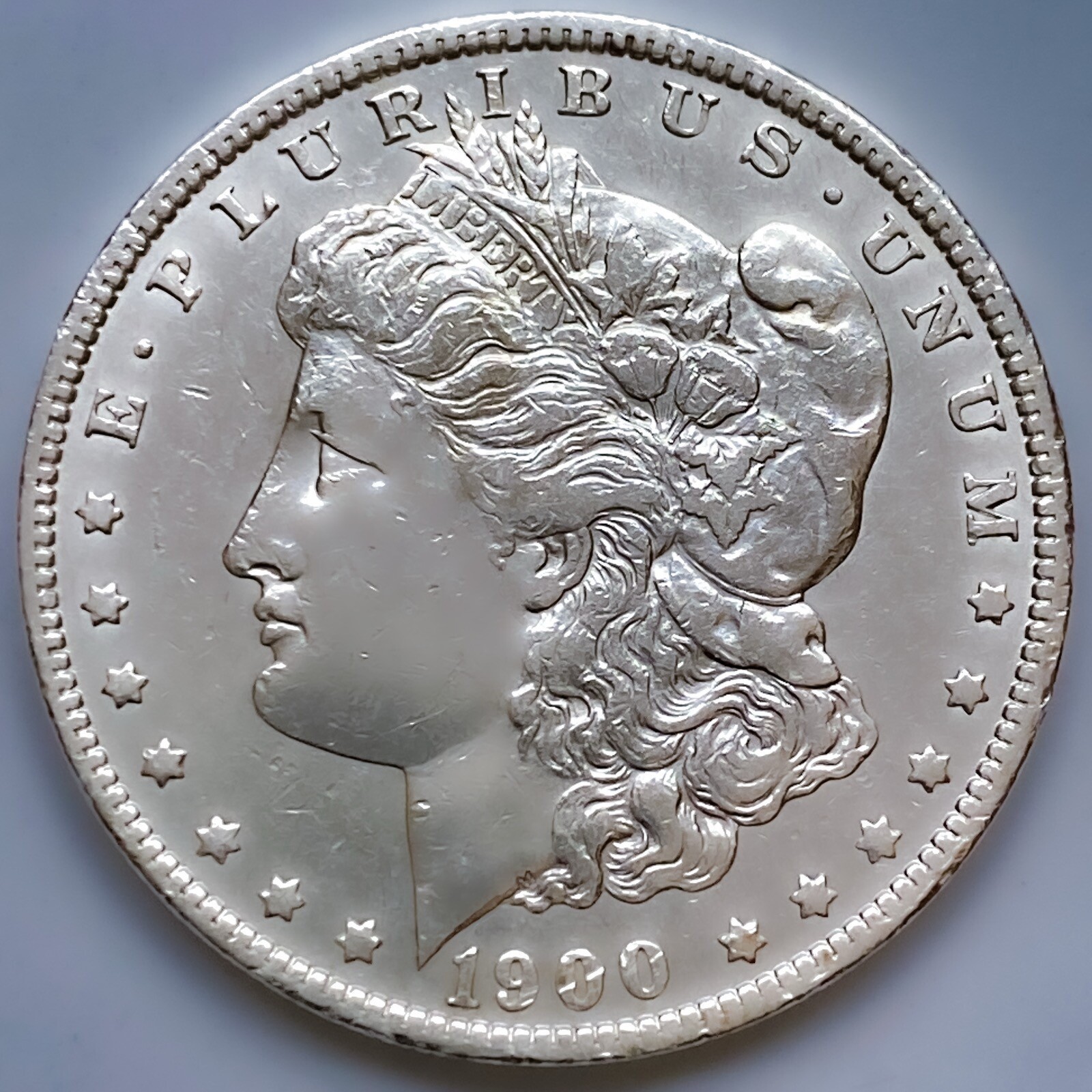 1890-O   MORGAN SILVER DOLLAR 90% SILVER $1 US COIN -NICE!  FREE SHIPPING  JN10