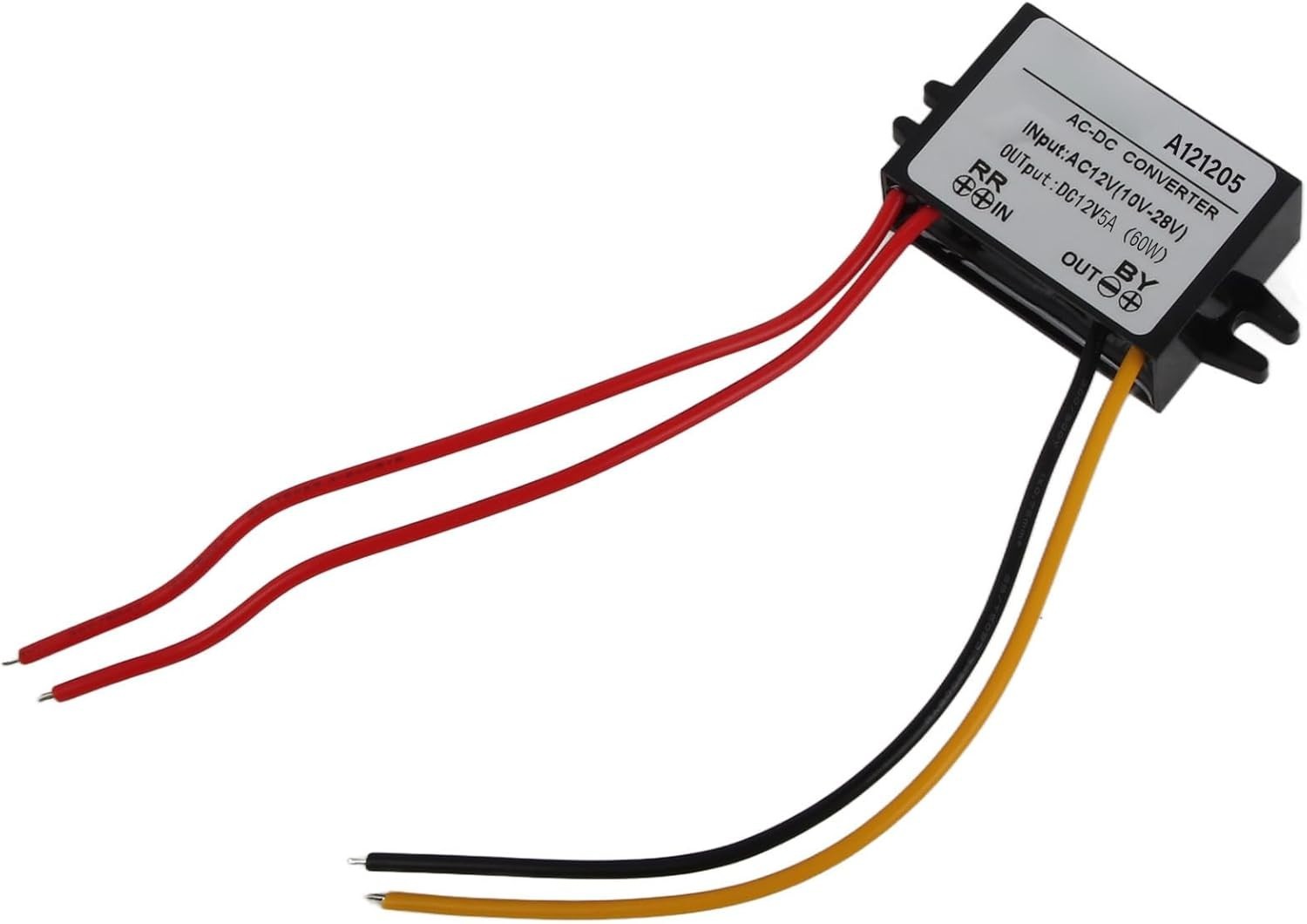 Rugged 12V AC to DC Converter, 10-28V Input, 3A Output for Versatile Use