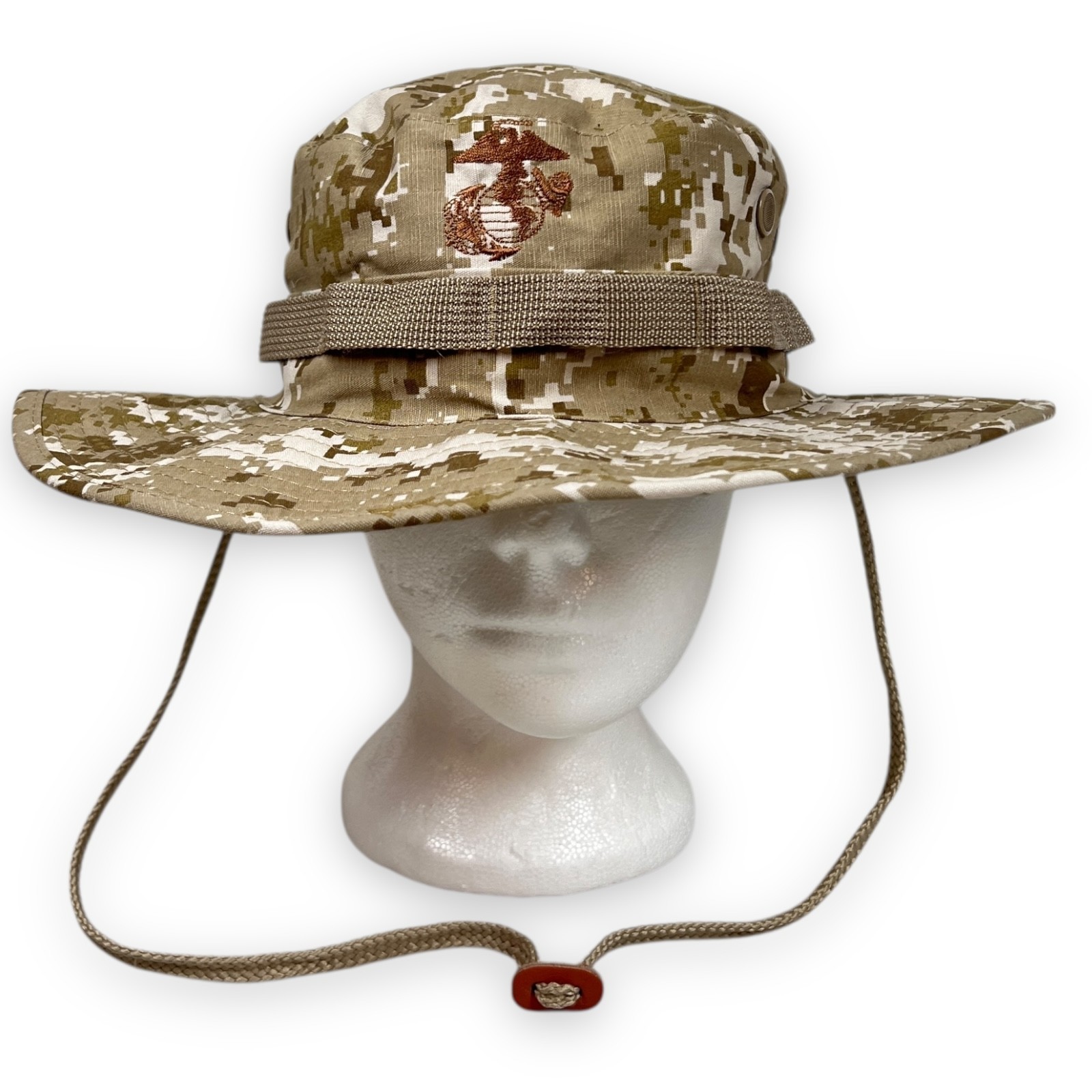 USMC Hot Weather Type II Boonie Sun Hat Adult 7 1/4 Desert Digi Camo Molle