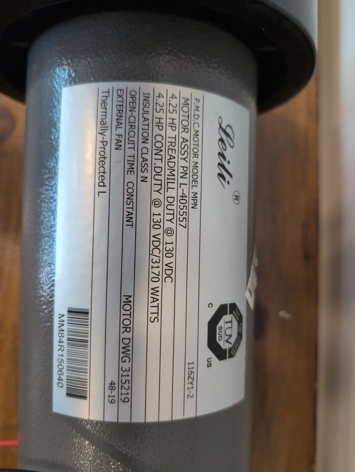 116ZY1-2 Nordictrack commercial 2450 Treadmill DC Drive Motor 4.25HP