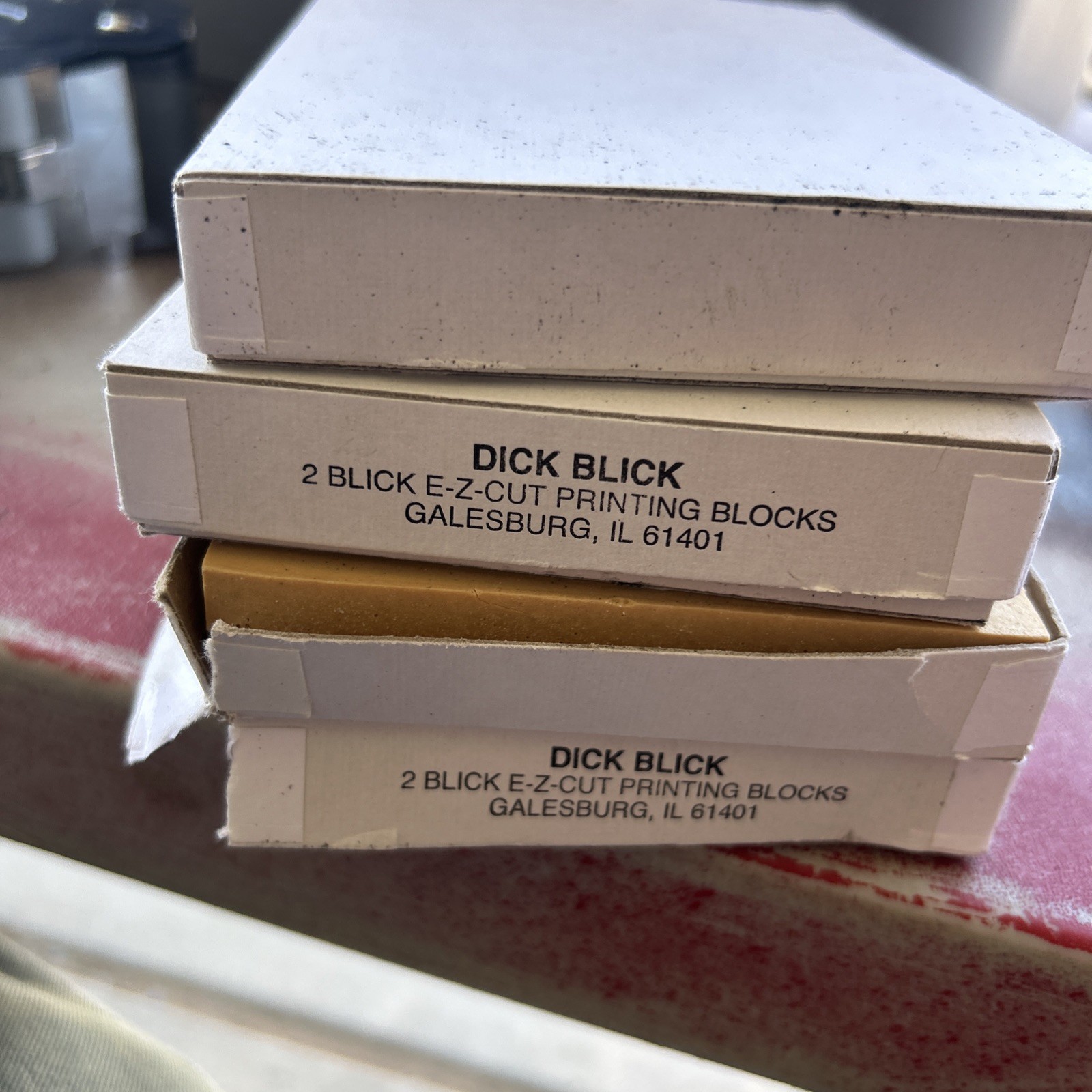 Dick Blick Block (8 Pcs) Lot E-Z Cut Printing Blocks