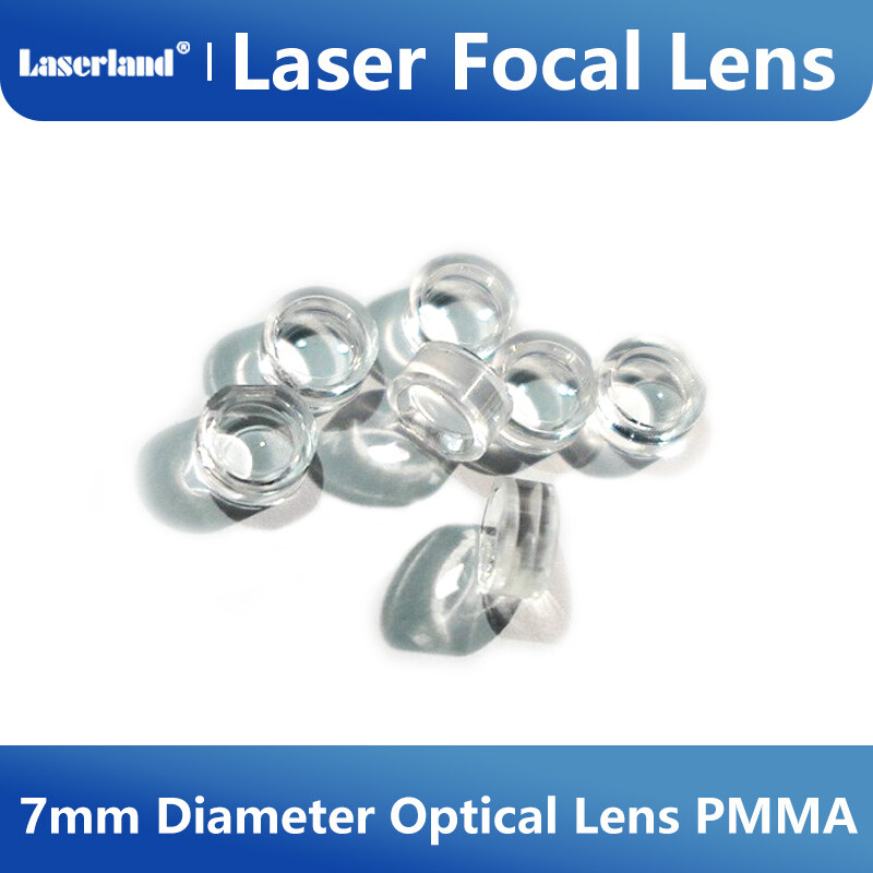 Diameter 7mm Laser Focal Lens 450-980nm PMMA Optical Focusing Lens