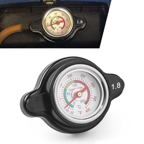 1 Pack Car Radiator Cover with Thermometer, Wear-resistant Vehicle Fuel Tank
