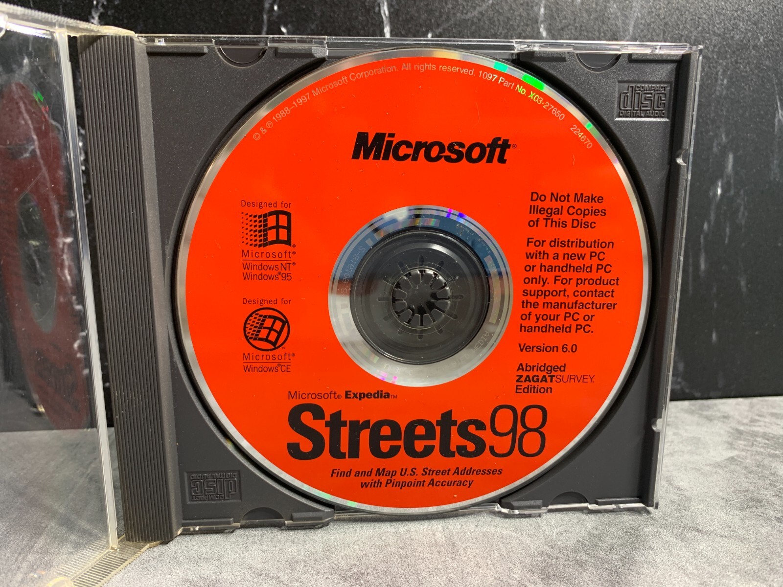 Microsoft Streets 98 1998-1997 (PC, Program) Windows