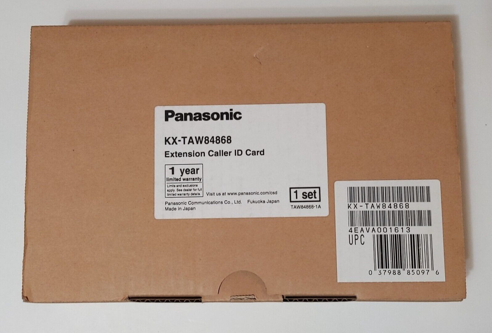 Panasonic KX-TAW84868 EXT-CID Extension Caller ID Card KX-TAW848 New NOS Sealed