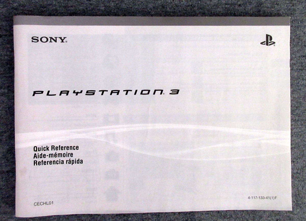 Sony Playstation 3 Original Quick, Safety Manual, Free Issue Insert, Play Beyond