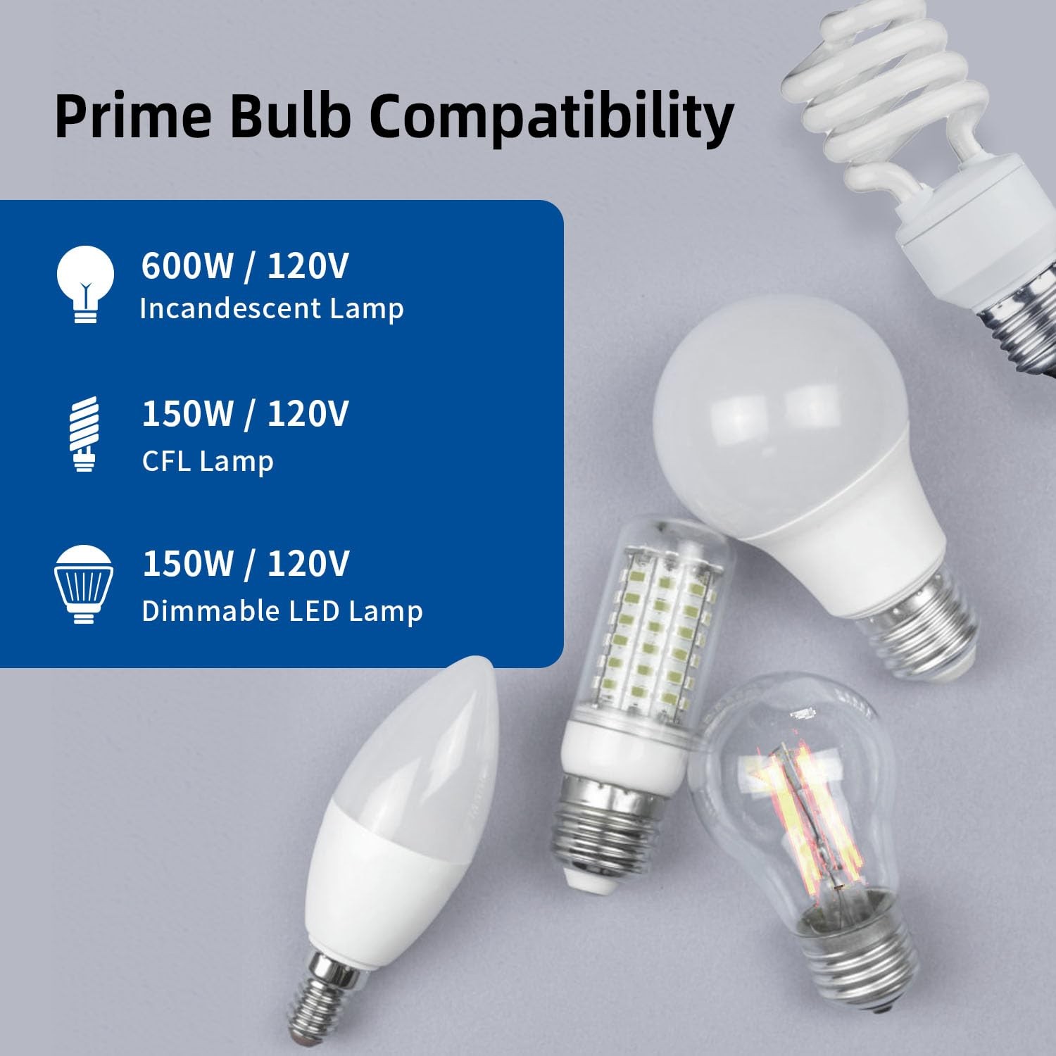 Digital Toggle Dimmer Switch for Dimmable LED, CFL and Incandescent Light Bul...