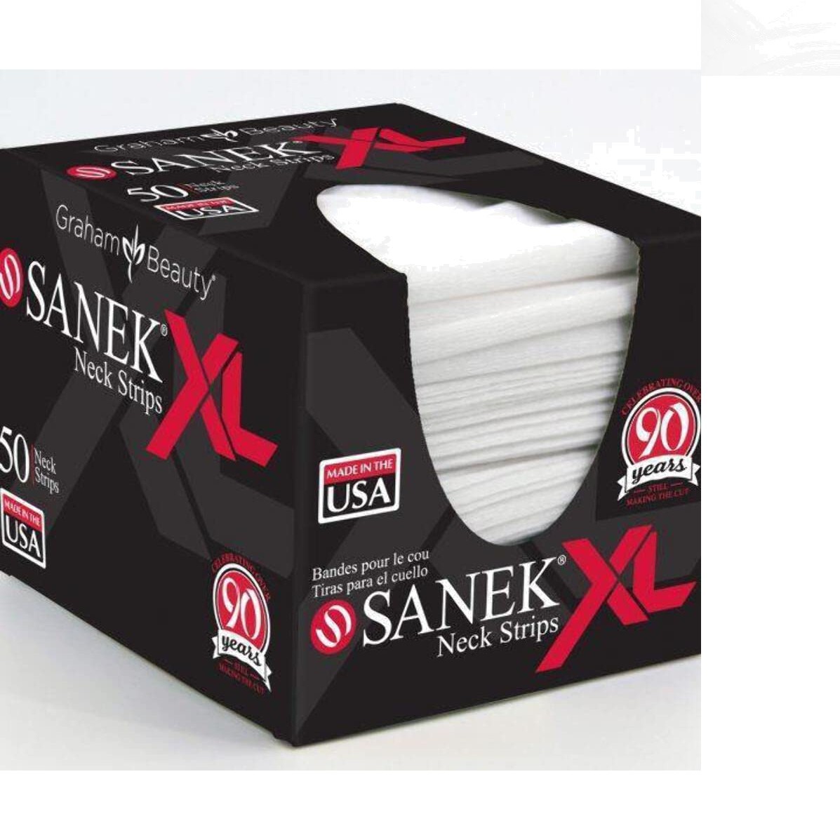 Sanek XL Neck Strips - Hypoallergenic and Absorbent for Maximum Comfort