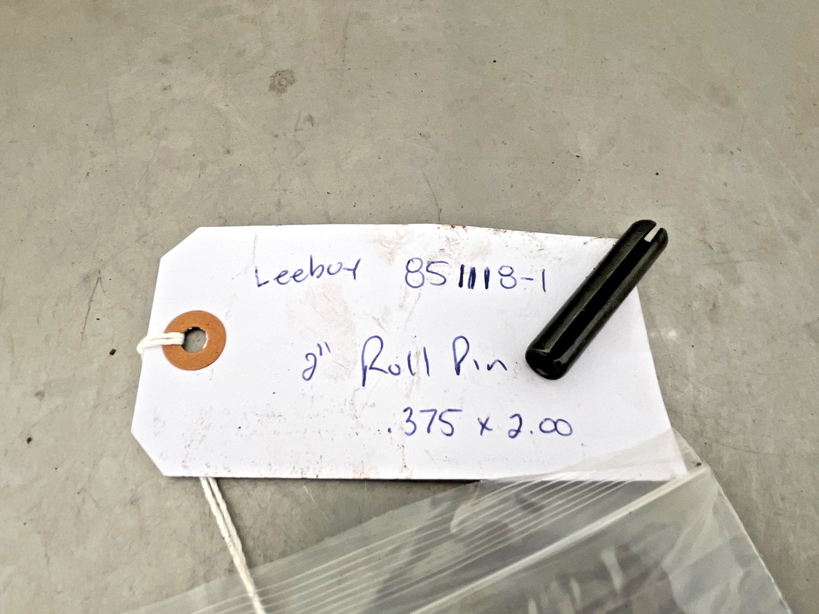 851118-1 Leeboy 2" Roll PIN 8511181