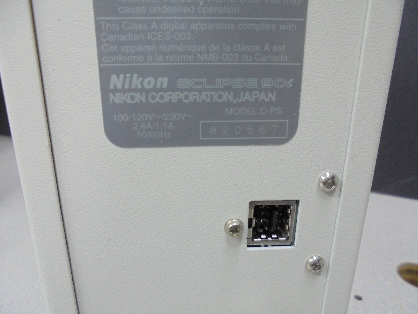 Nikon Eclipse 90I Digital Microscope