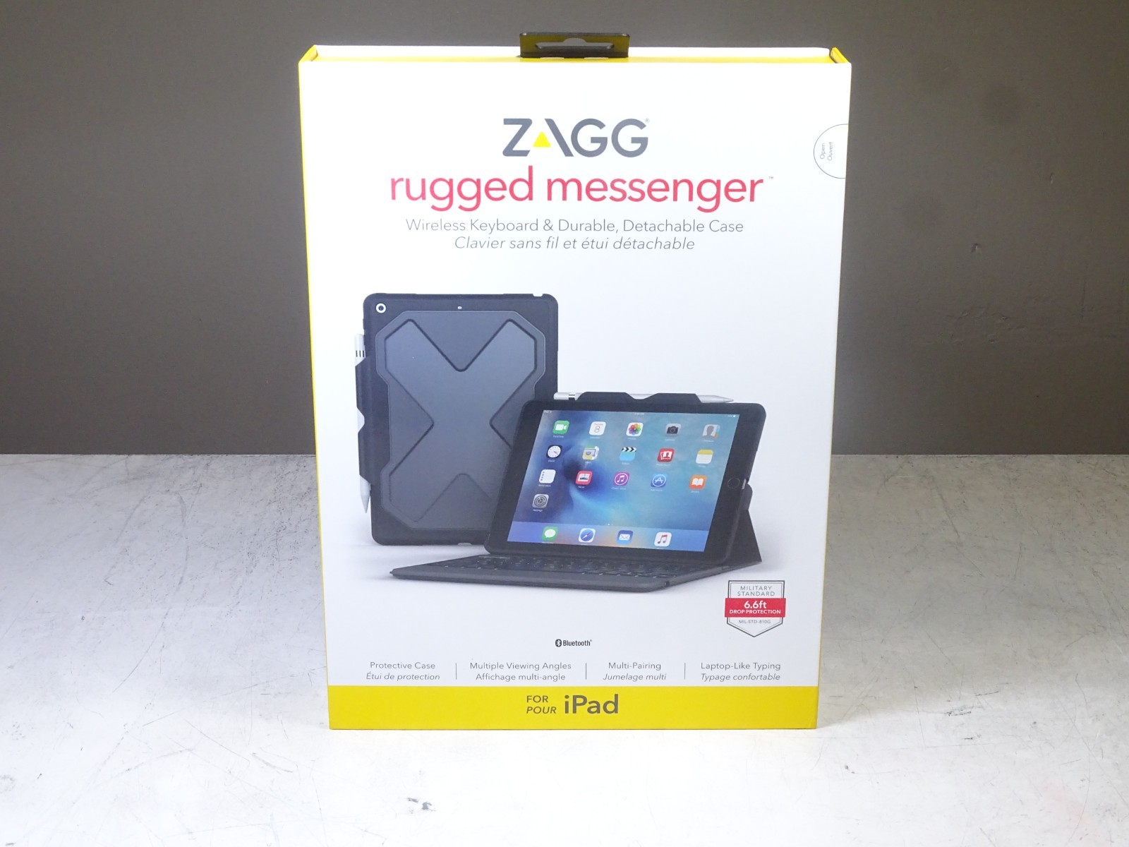 ZAGG Rugged Messenger Bluetooth Keyboard & Detach Case iPad Pro 10.5"/Air Gen 3
