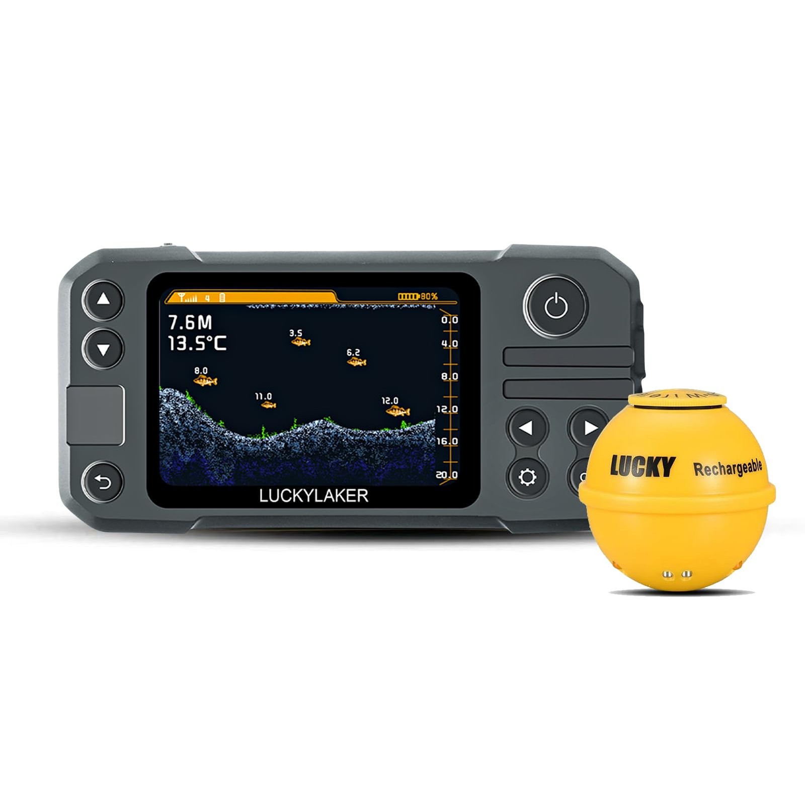 LUCKY Kayak Portable Fish Finder Transducer Wireless Sonar Fish Finders Boat