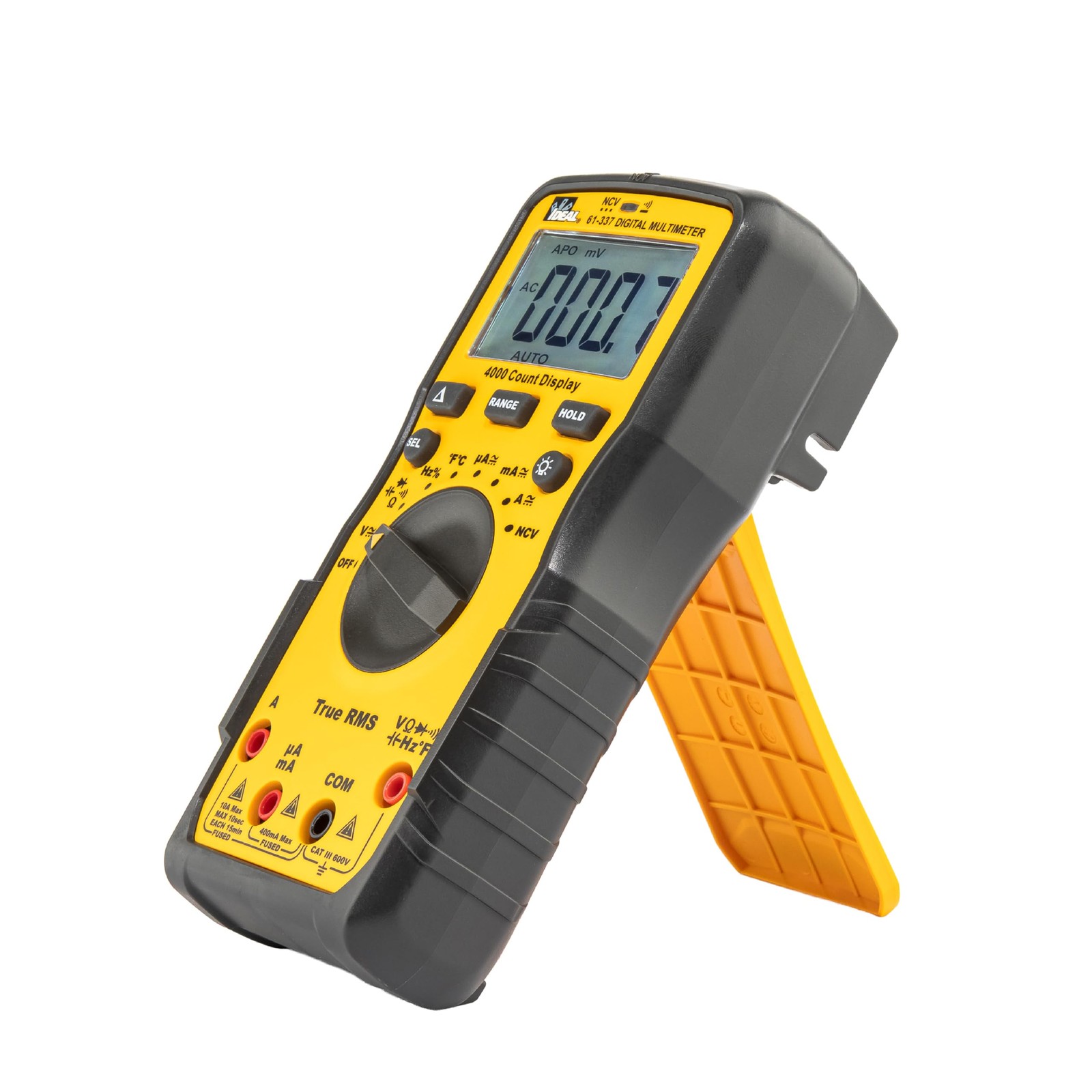 Ideal Electrical 61-337 Auto Range Digital Multimeter with NCVT and Red