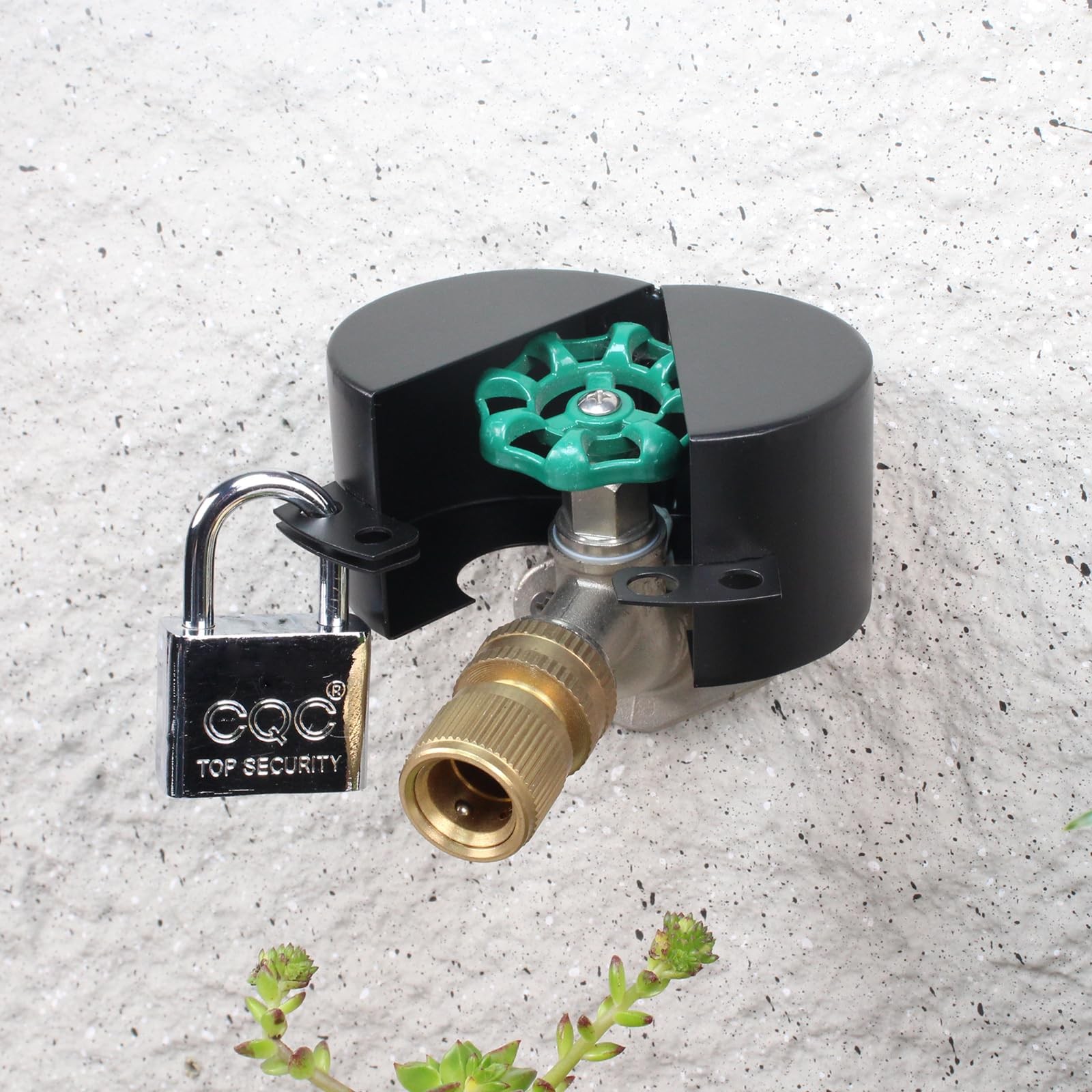 Outdoor Faucet Lock Cover with Padlock Water Spigot Lock Gate Valve Lockout D...
