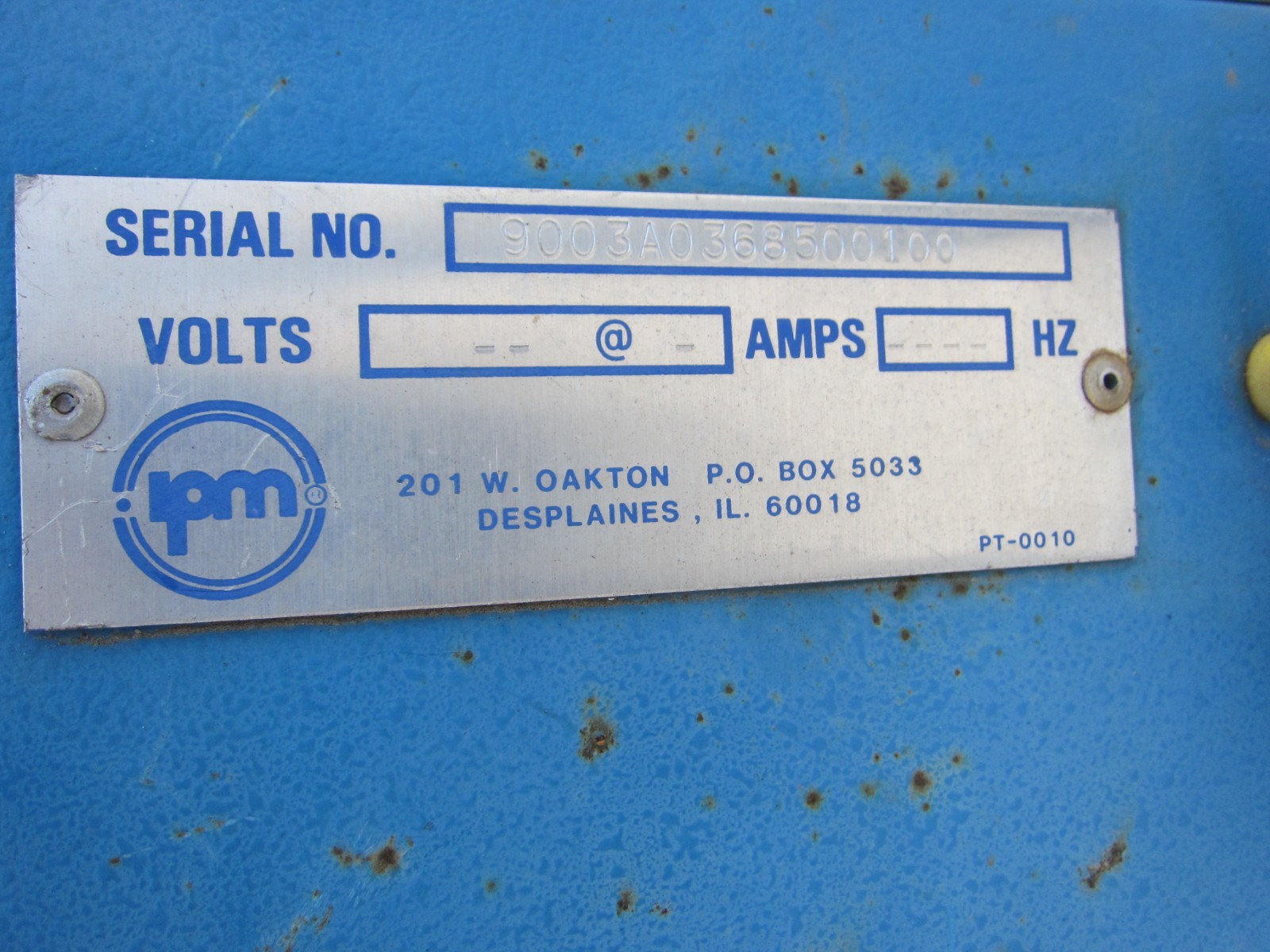 IPM 9003A0368500100 Starter Alterlator Tester, Used