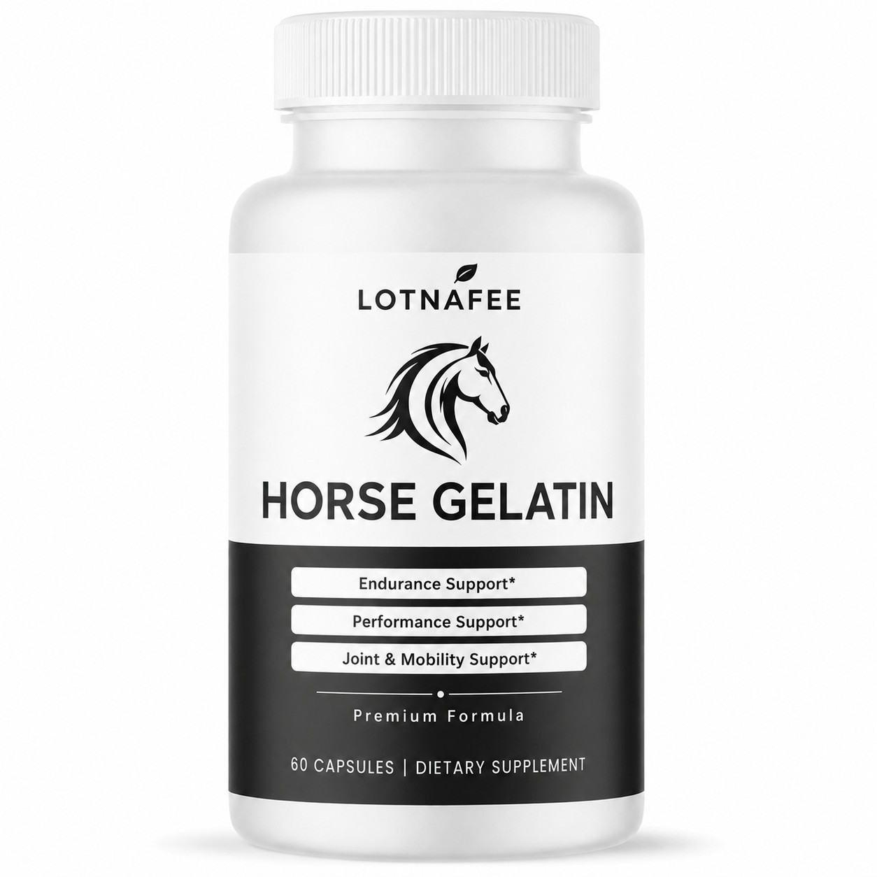 Horse Gelatin for Men, Horsegelatin Trick 60CT Male Performance Support