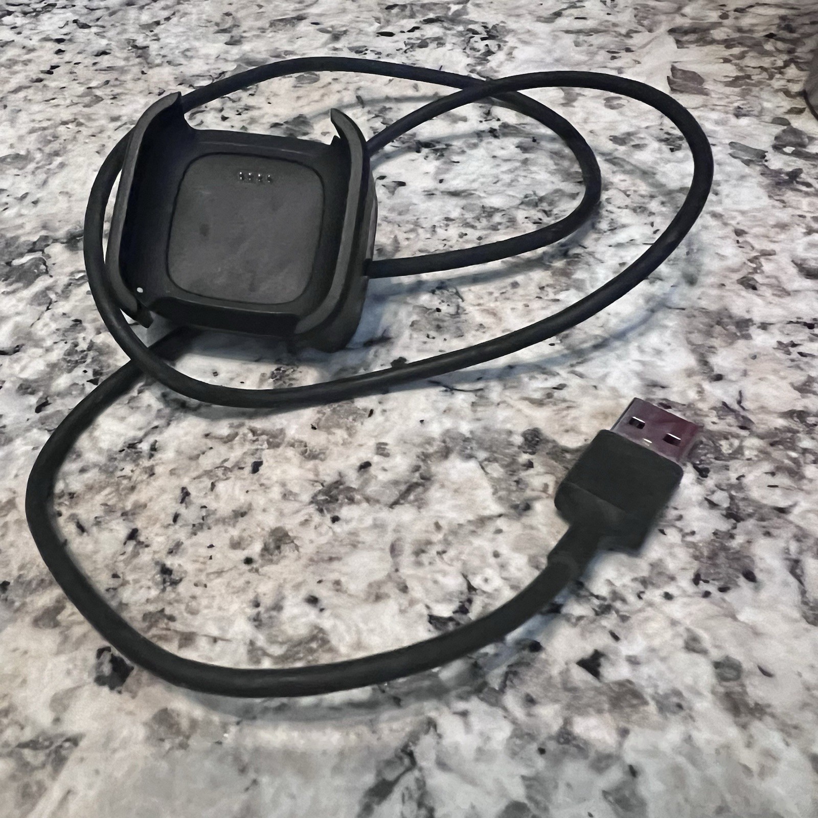 USB Data Cable Charging Cradle Dock Charger For Fitbit Versa Watch