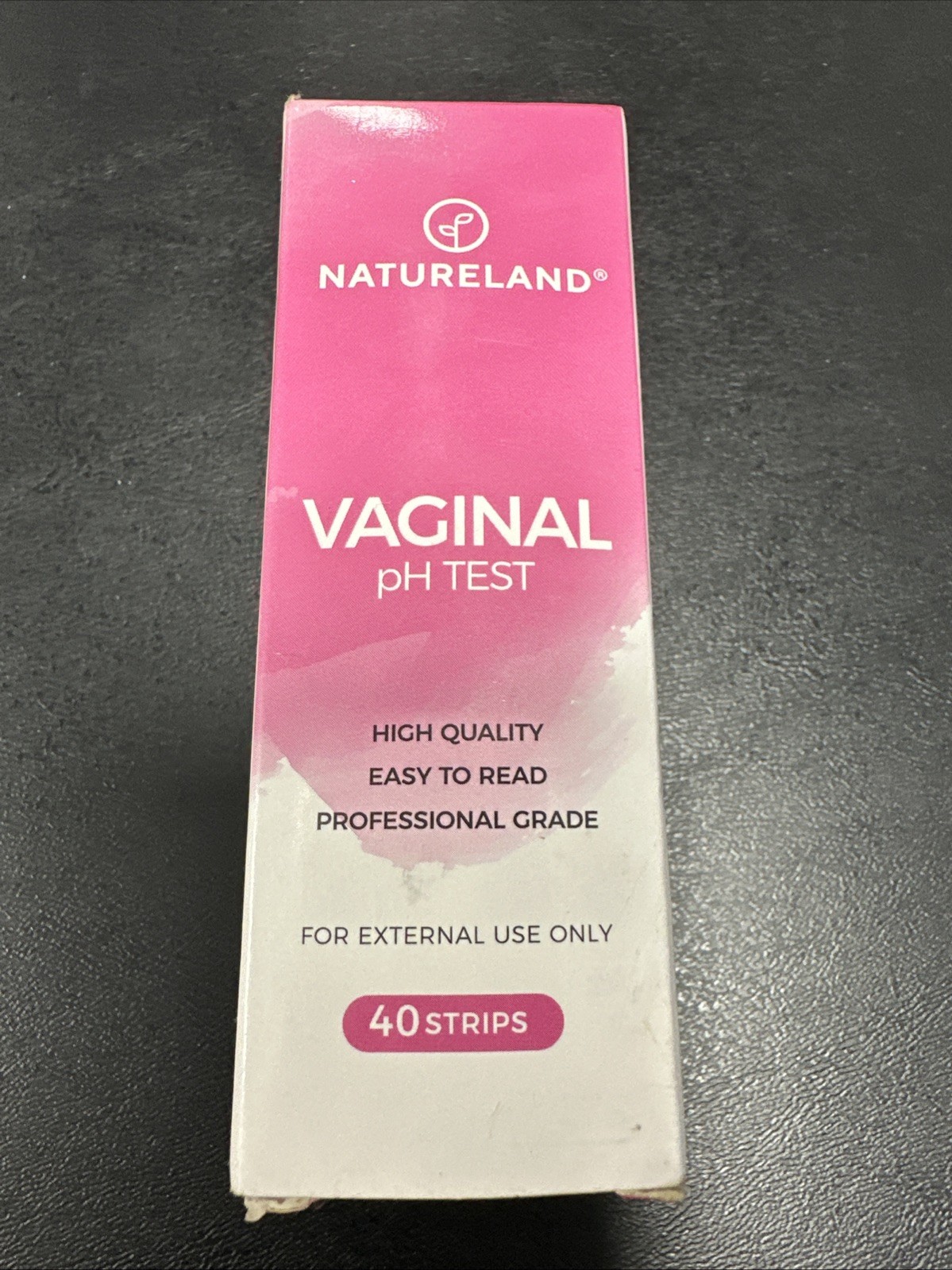Natureland Vaginal pH Test Strips 40ct Feminine Health Monitor Kit