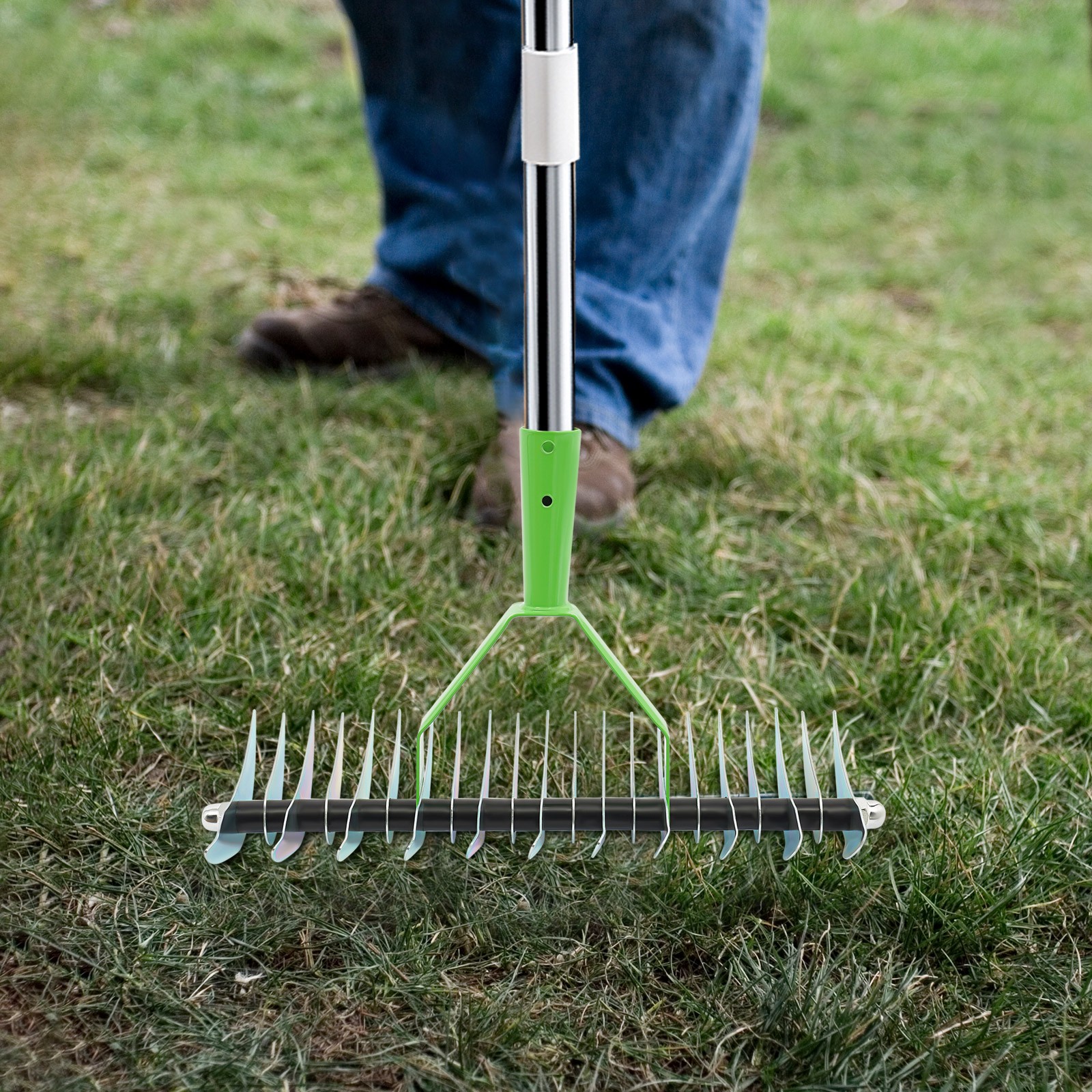 Thatch Rake Head Versatile Grass Grooming Rake Head for Cleaning Dead Grass