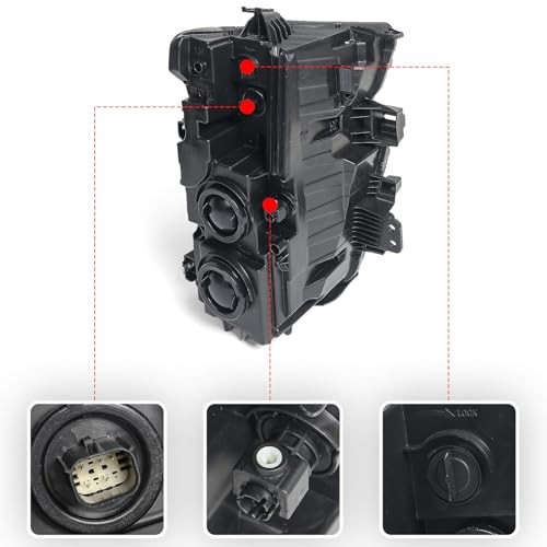 Halogen Headlight Assembly Pair Compatible with Chevy Left Driver Side