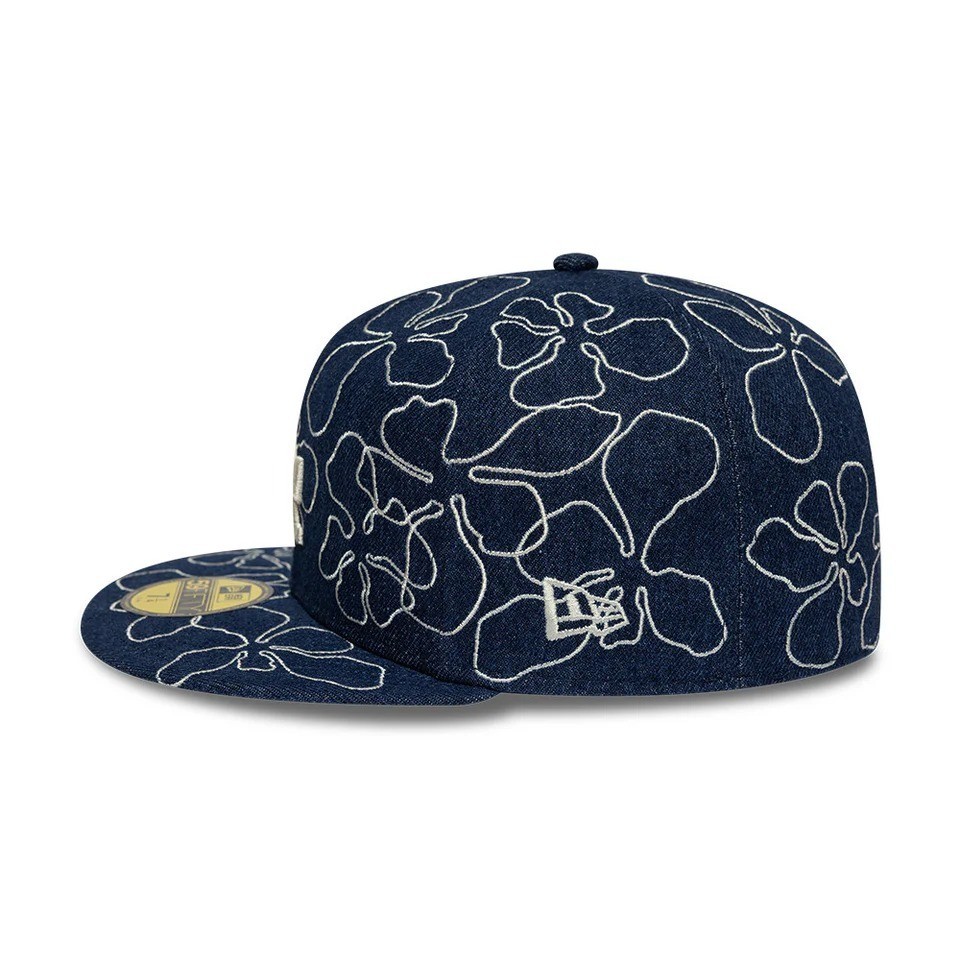 NEW ERA 59FIFTY Floral Denim Los Angeles Dodgers Denim 15146293