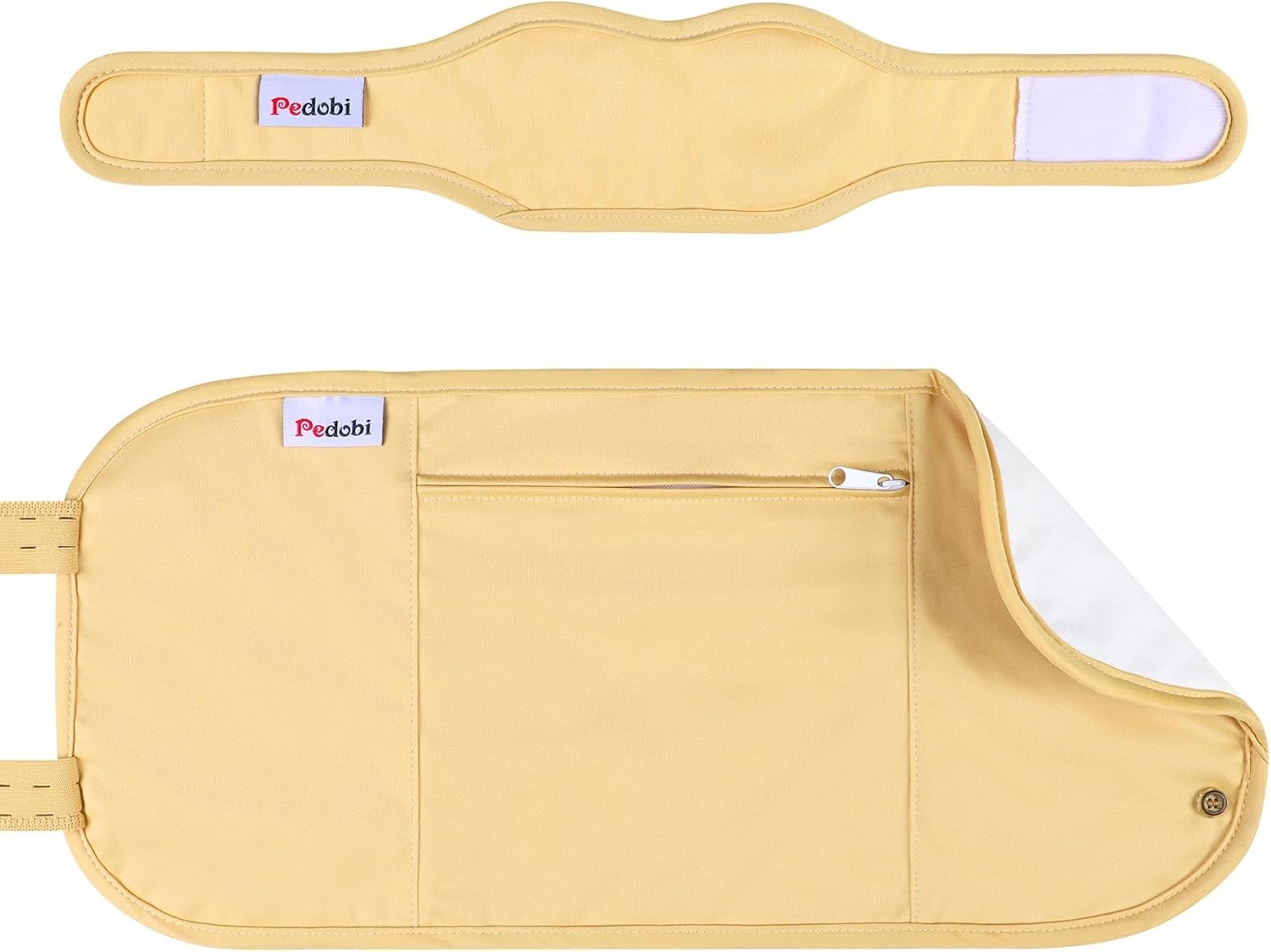 2 Pack Organic Cotton Castor Oil Pack Wrap, Reusable & Highly Absorbent Castor O
