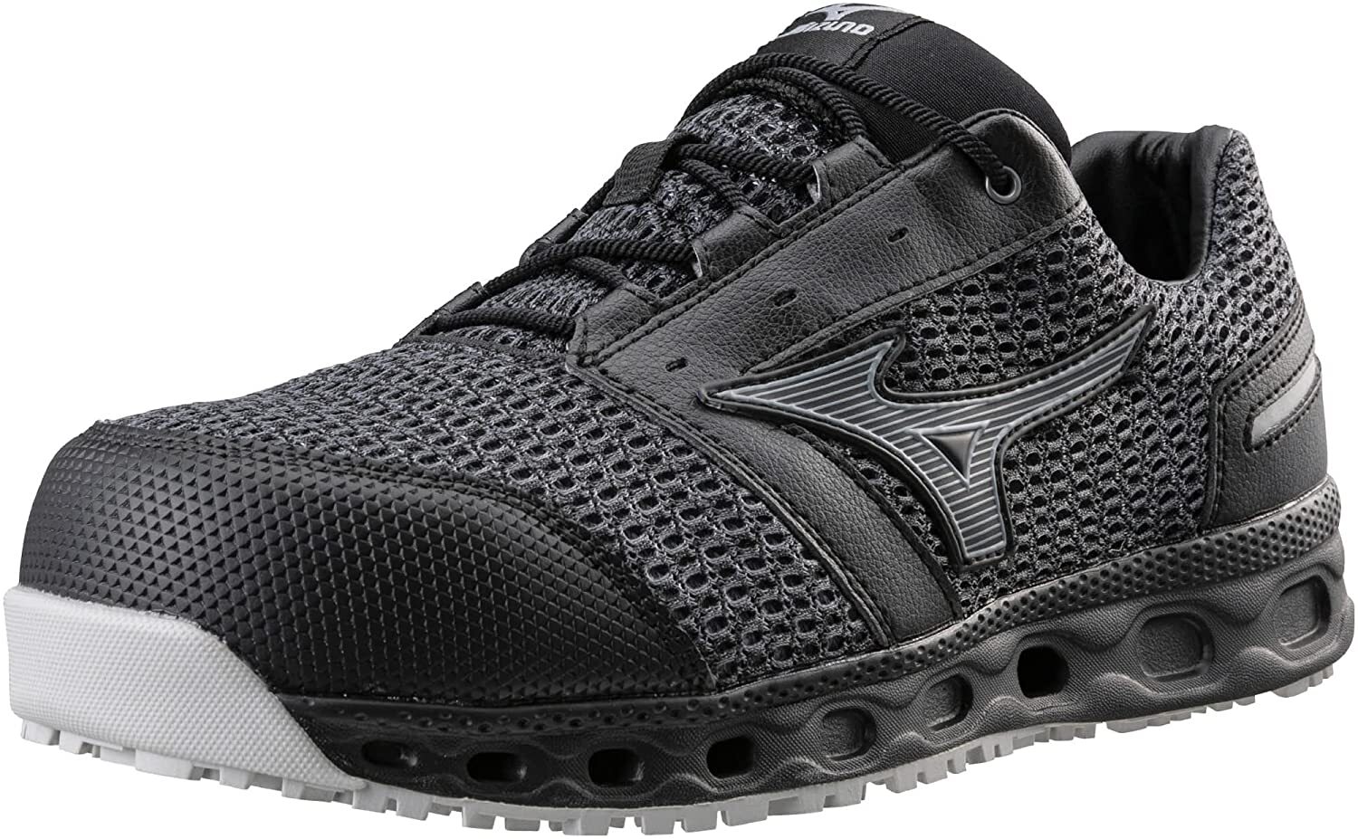 MIZUNO WORKING Safety Shoes ALMIGHTY VH11L WIDE Black F1GA2204 US7.5(25.5cm)