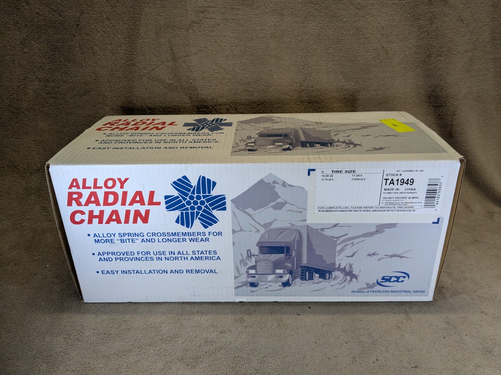 Security Chain TA1949 Tire Chain  Single Pair Highway Service Cable ALLOY RADIAL
