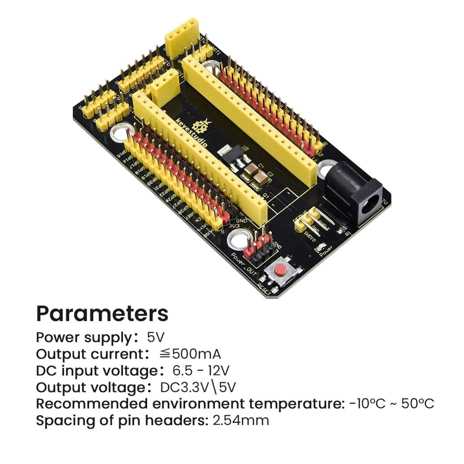 KEYESTUDIO Raspberry Pi PICO IO Shield Pico Breakout Board for Raspberry Pi P...