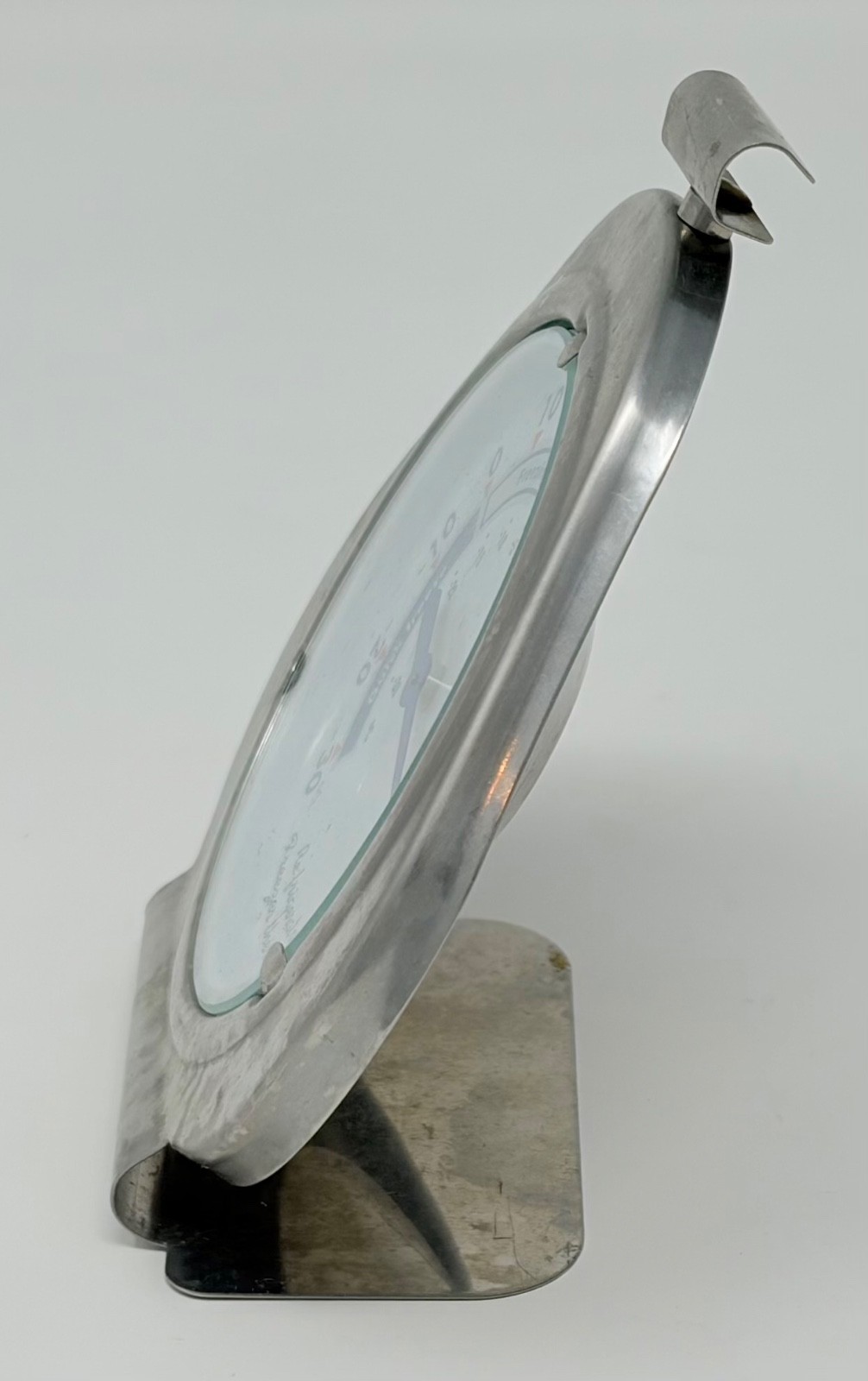 Universal Refrigerator Freezer Thermometer - Silver w/ Stand & Hook