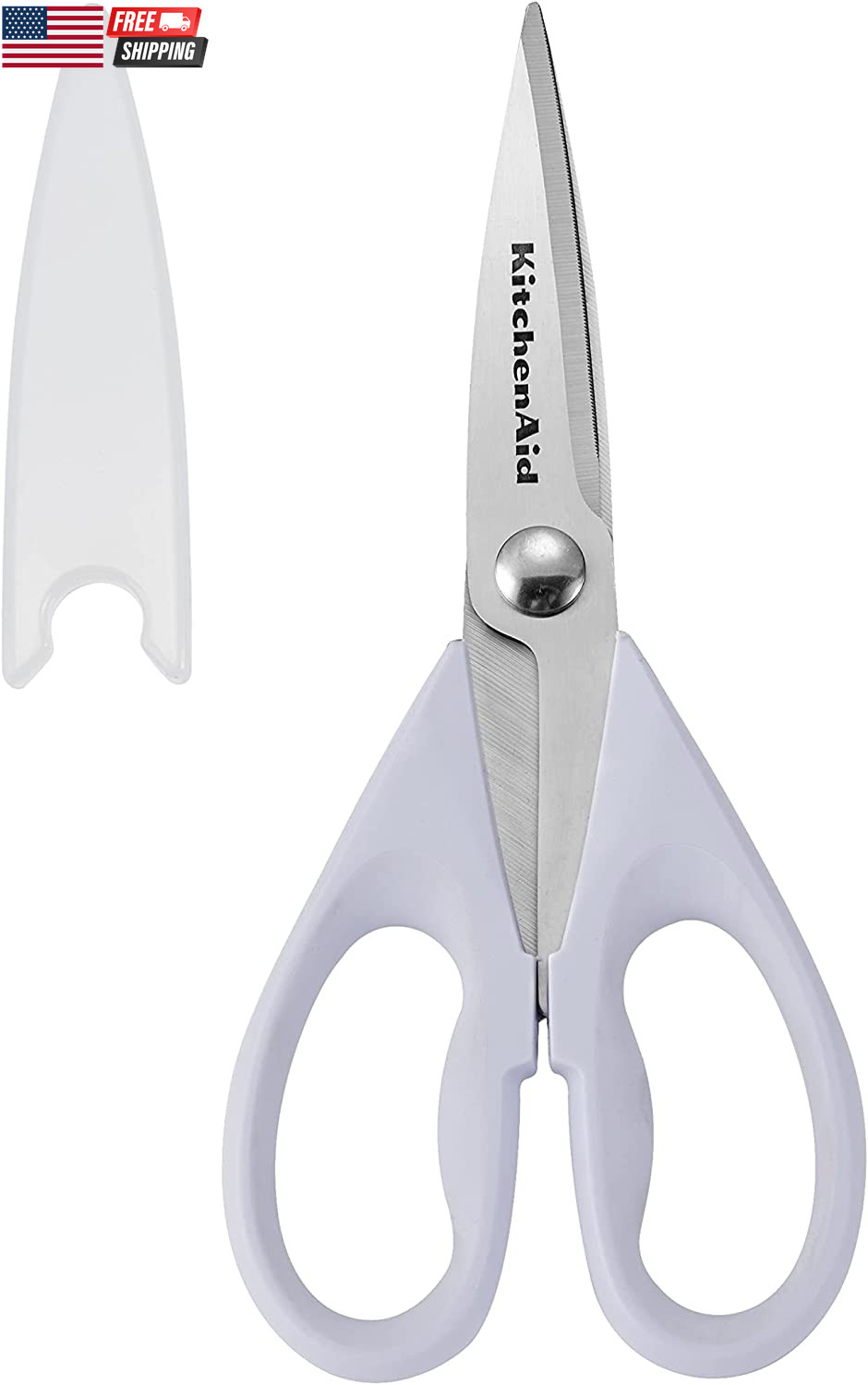 Kitchenaid All Purpose Kitchen Shears with Protective Sheath Durable Stainless S