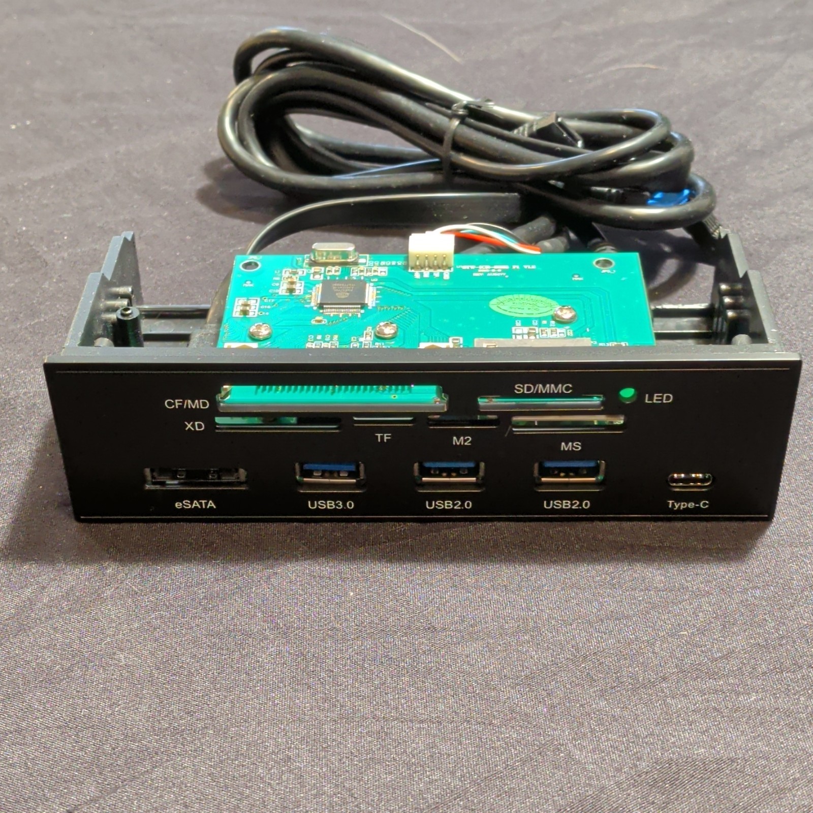 STW STW-3125 Multi Card Reader USB3.0 USB2.0 Type-C eSATA CF MD XD TF M2