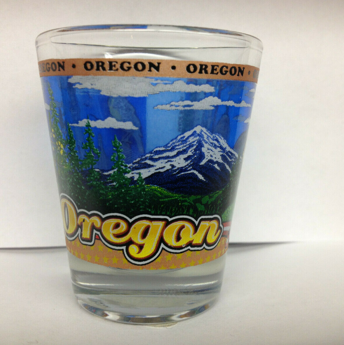 OREGON STATE WRAPAROUND SHOT GLASS SHOTGLASS NEW