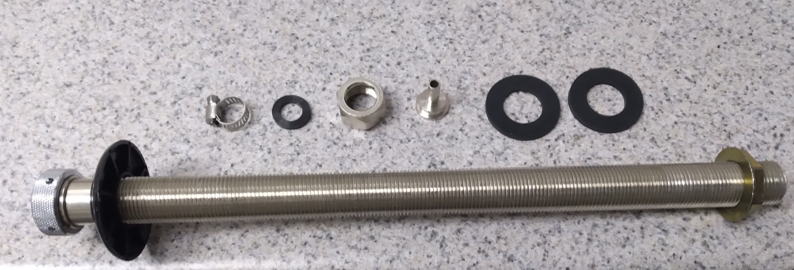 Beer Draft System 14 inch Shank  PLUS 2 gaskets, washer, nut, tailpiece, clamp