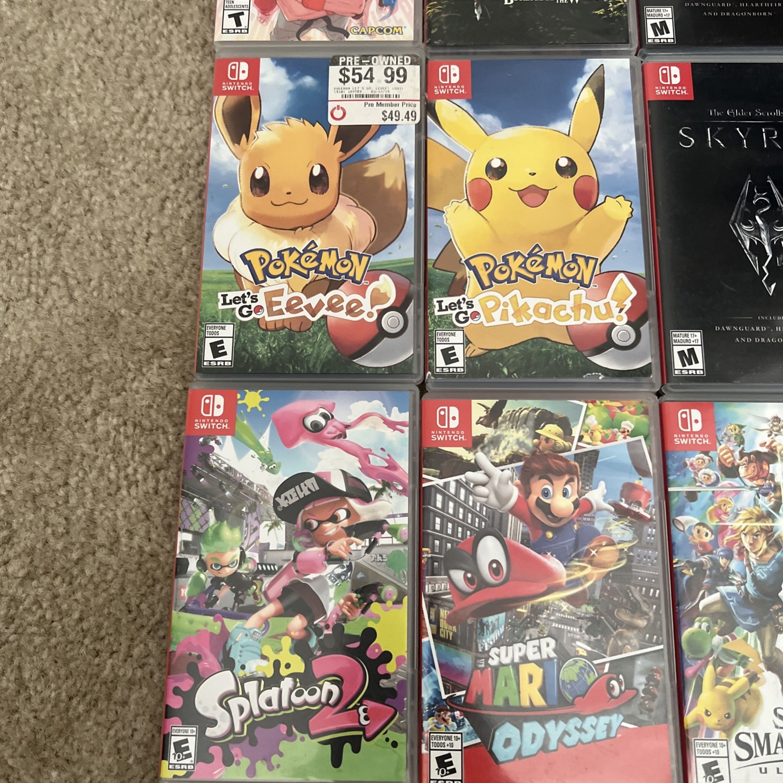 Nintendo Switch Authentic Replacement Cases CASE ONLY NO GAME