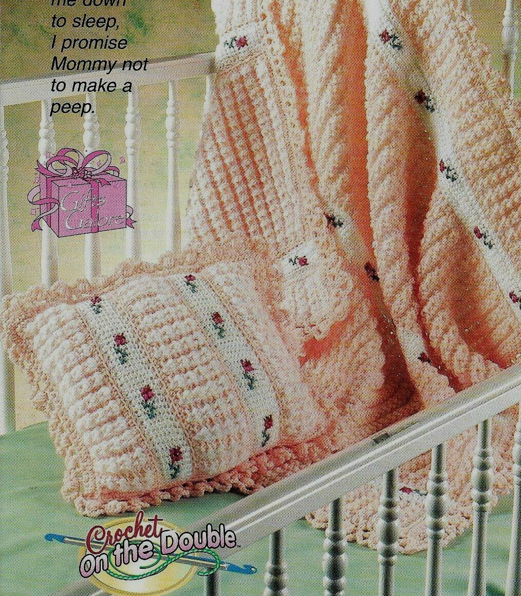 DOUBLE YOUR PLEASURE BABY SET AFGHAN DIGEST SIZE CROCHET PATTERN INSTRUCTIONS